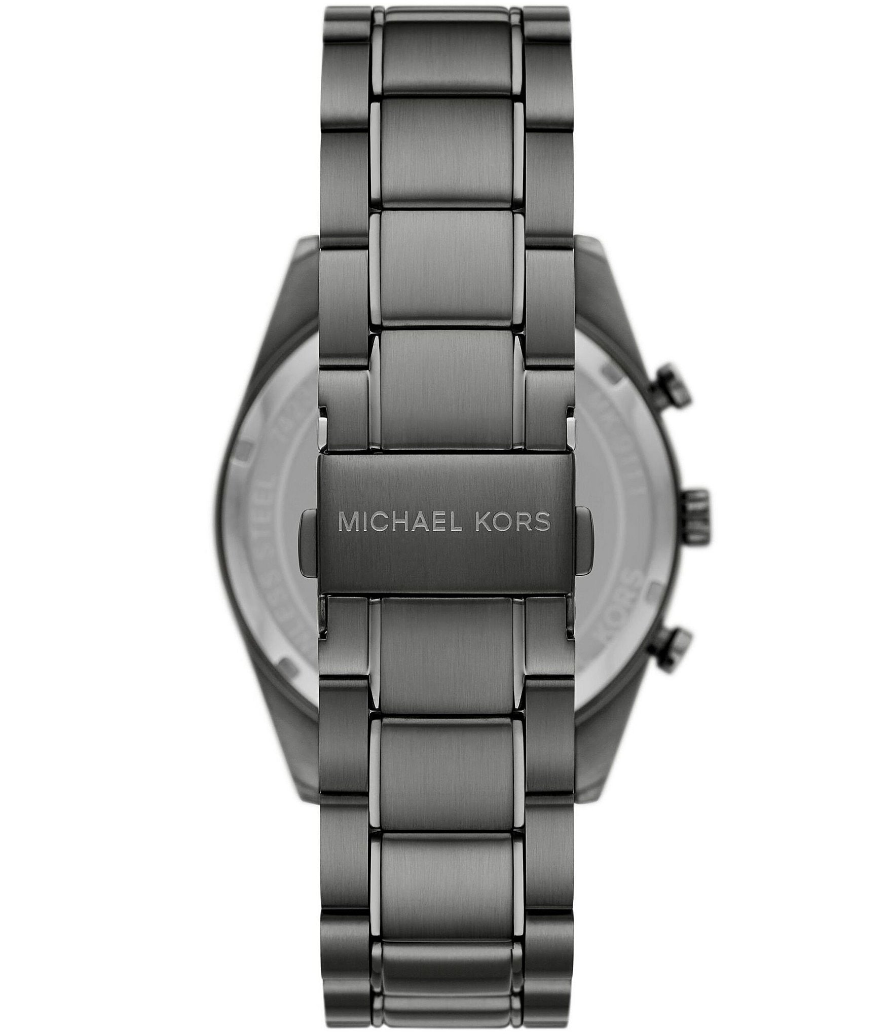 Michael Kors Men's Warren Chronograph Gunmetal Stainless Steel Bracelet Watch