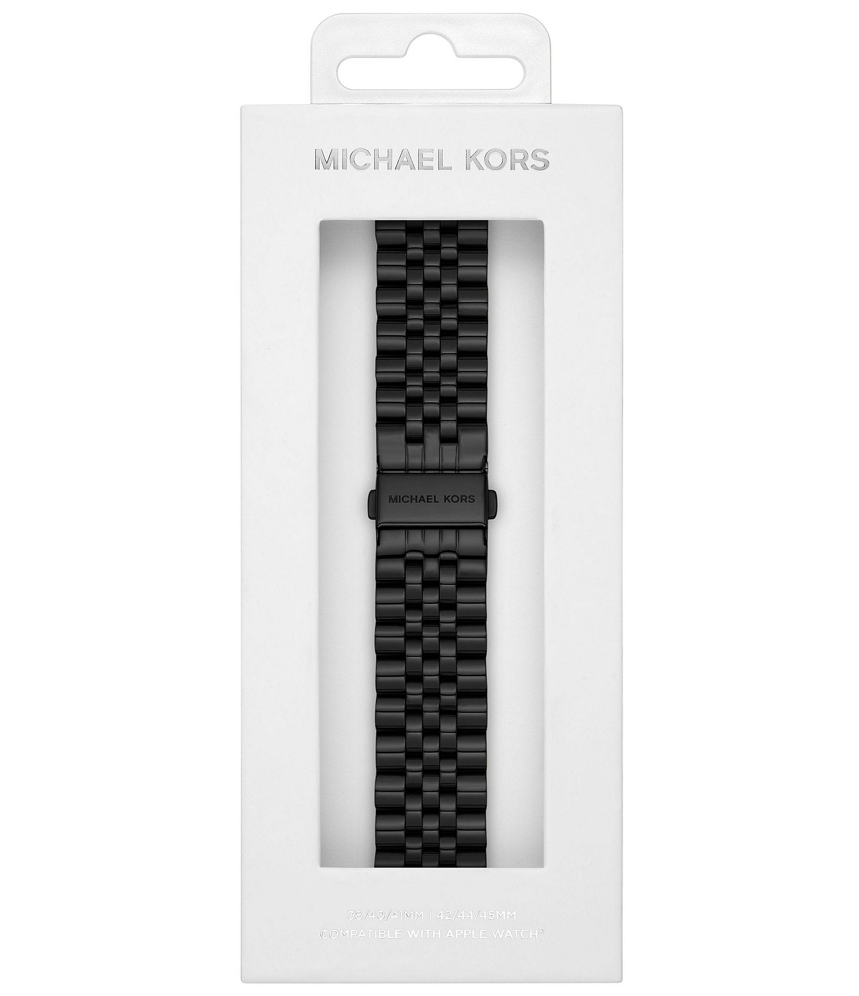 Michael Kors Men's Black Stainless Steel Band for Apple Watch