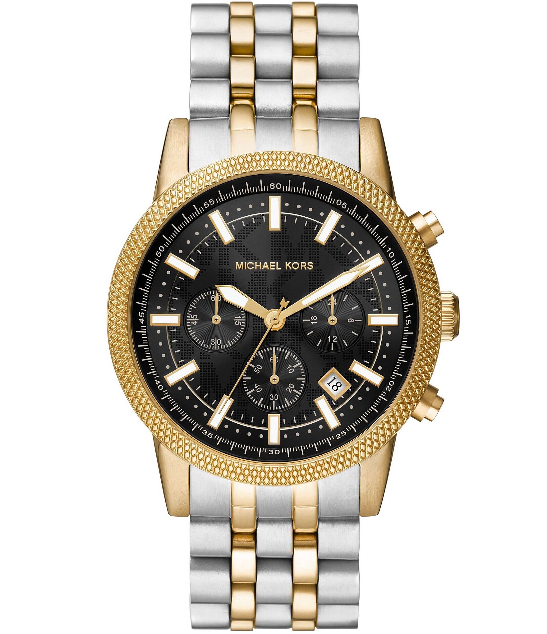 Michael Kors Men's Hutton Chronograph Two-Tone Stainless Steel Bracelet  Watch | Dillard's