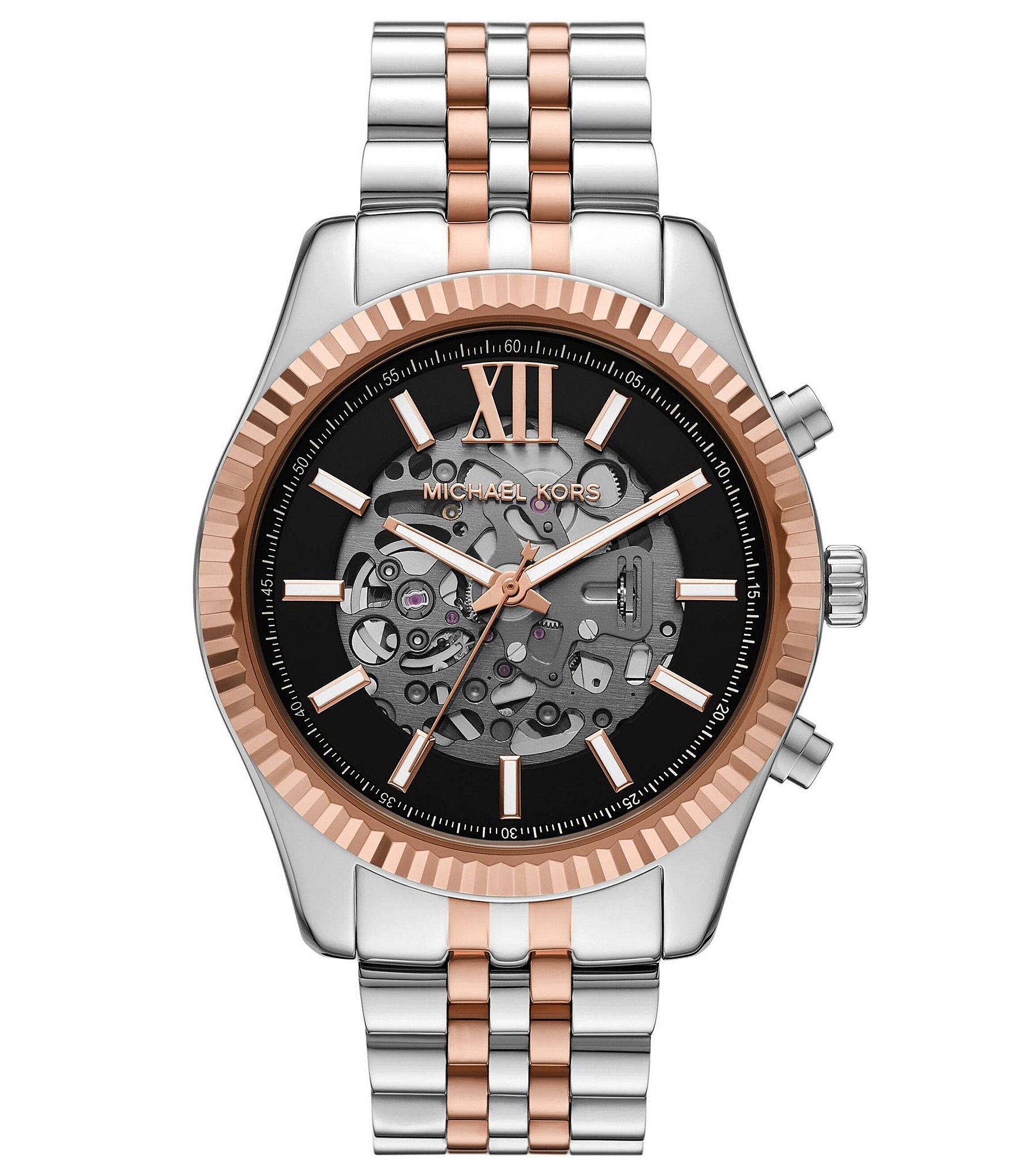 Michael Kors Two-Tone Rose Gold and Gunmetal Men’s Bracelet Watch Men main image 2