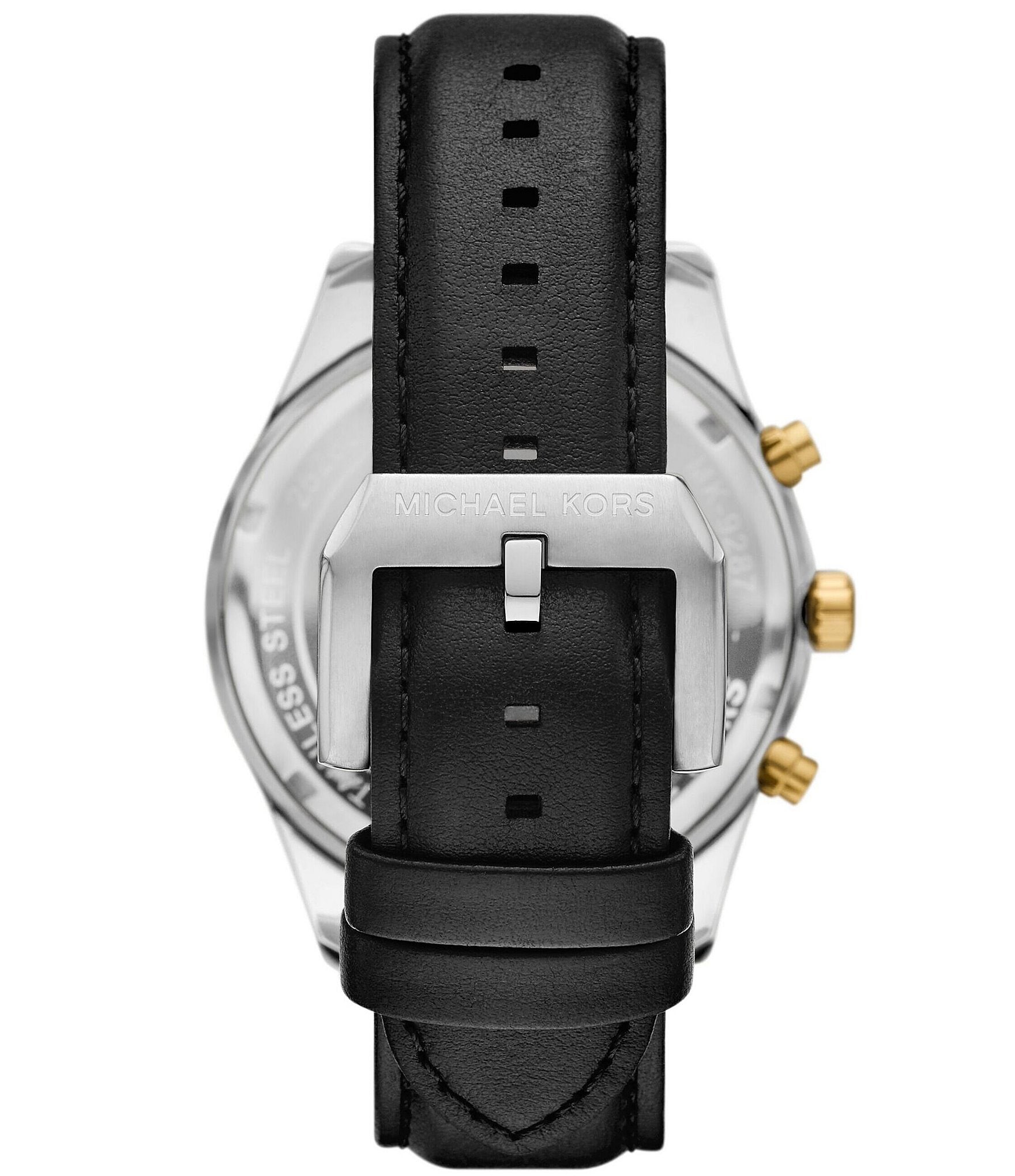 Michael Kors Men's Lexington Quartz Chronograph Leather Strap Watch