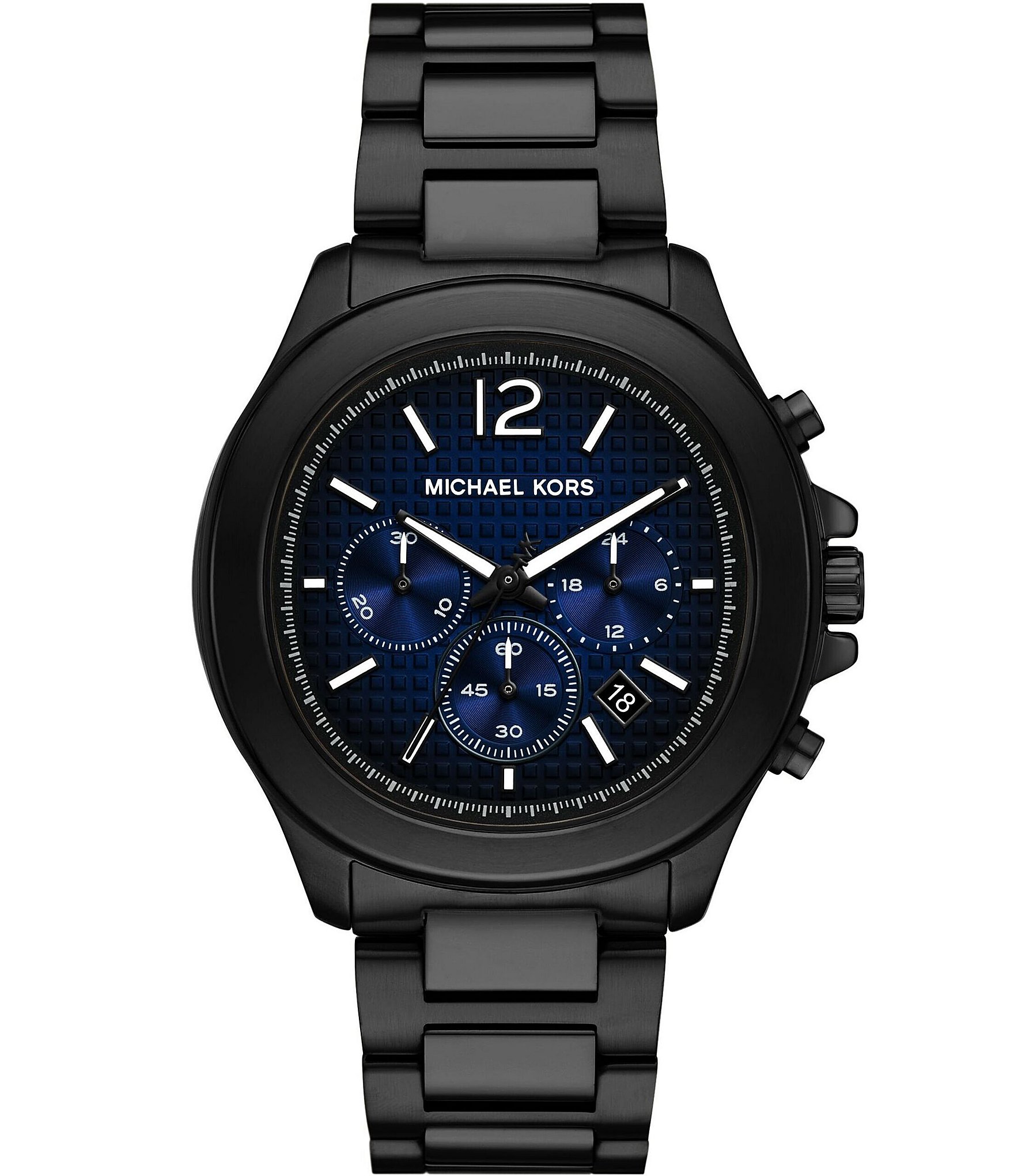 Michael Kors Men s Sage Chronograph Stainless Steel Watch Black