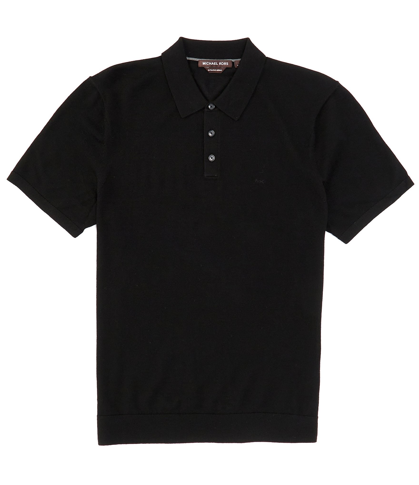 Michael Kors Merino Wool Short Sleeve Polo Shirt Dillard s