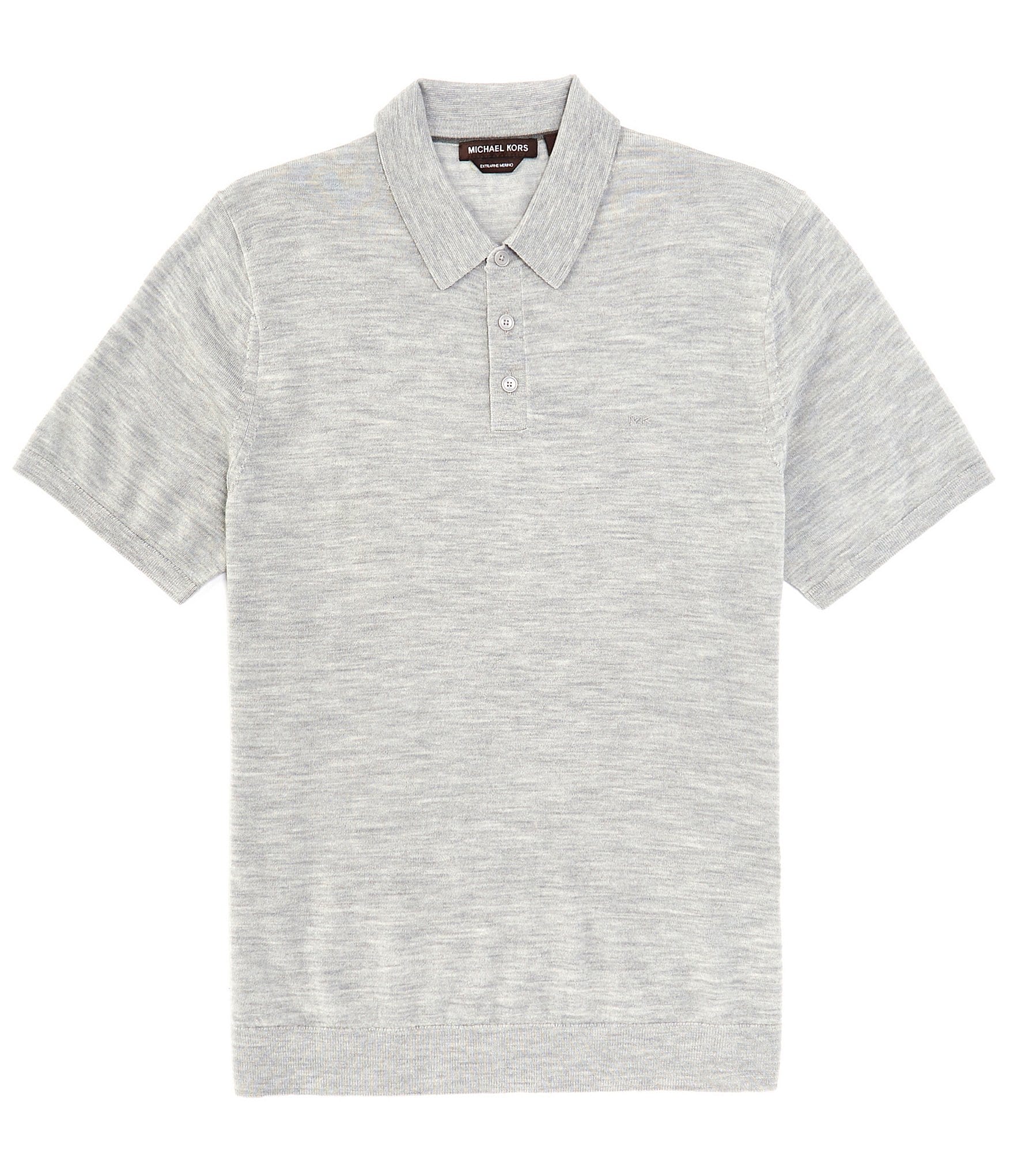 Michael Kors Merino Wool Short Sleeve Polo Shirt