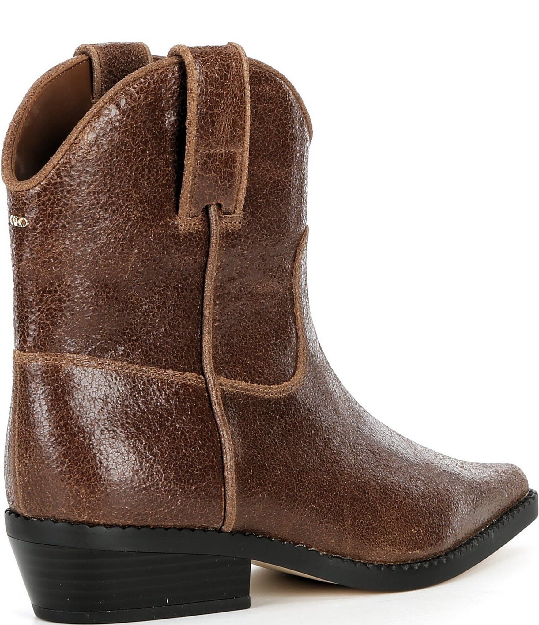 Michael Kors Noemie Distressed Bomba Leather Booties