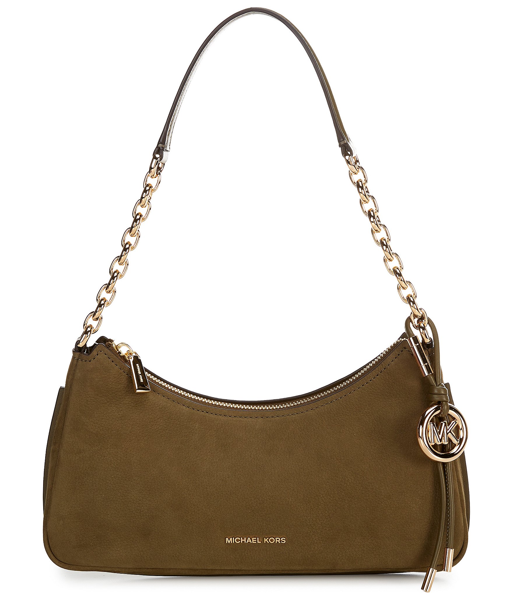 Michael Kors Nolita Medium Nubuck Chain Pochette Shoulder Bag