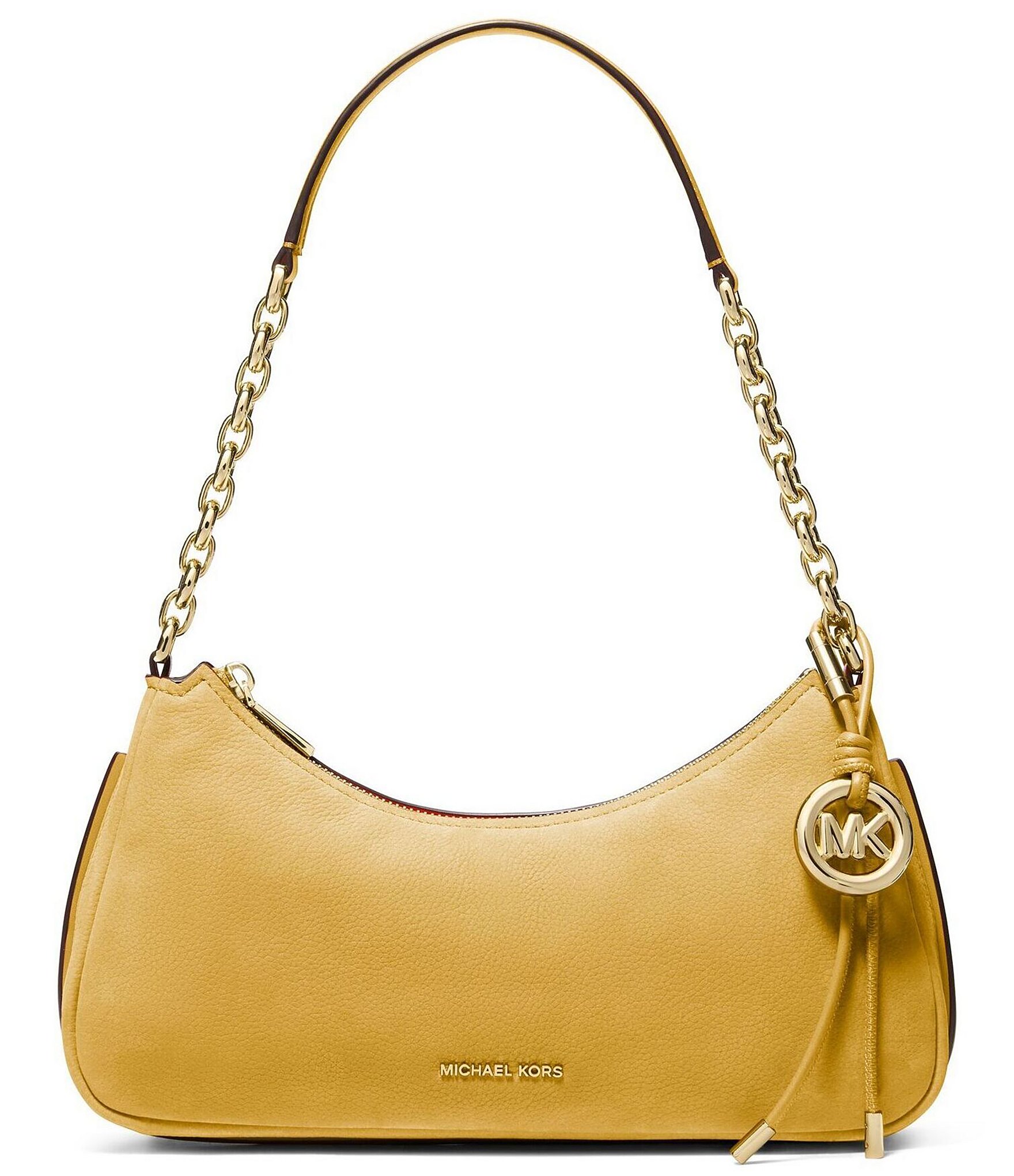 Michael Kors Nolita Medium Nubuck Chain Pochette Shoulder Bag