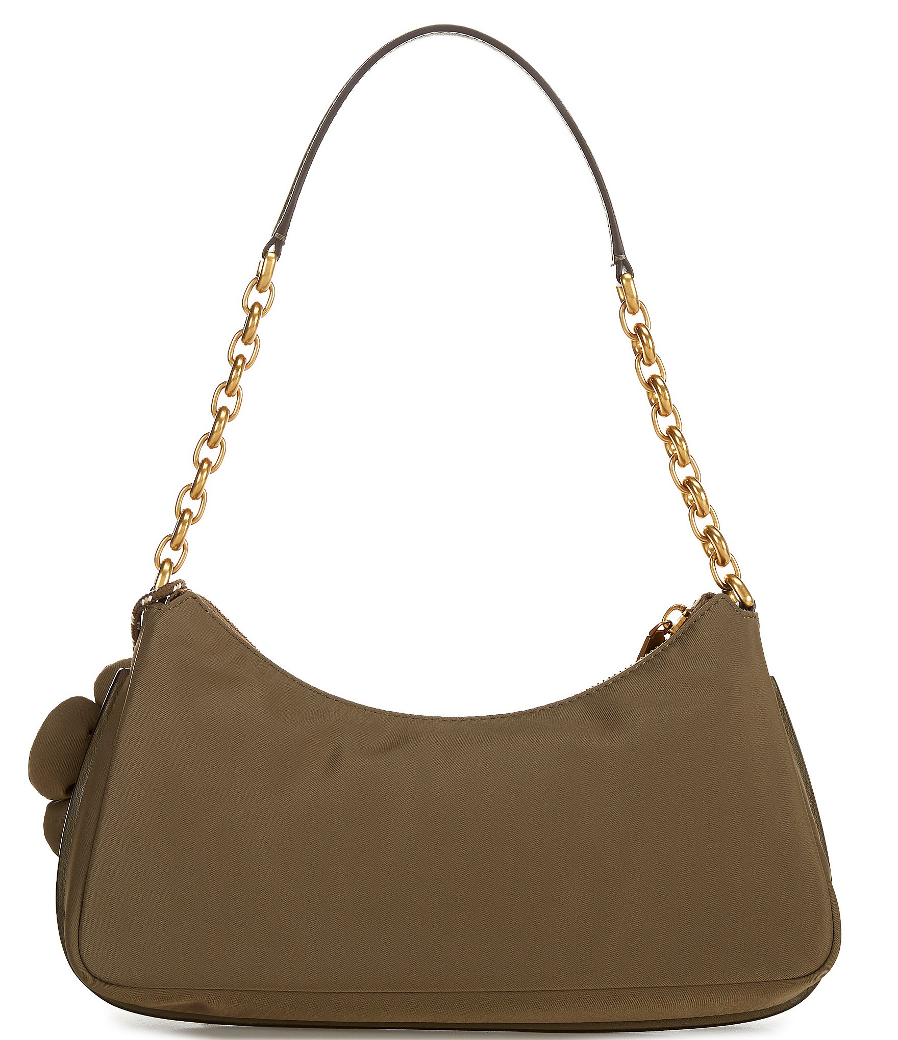 Michael Kors Nolita Medium Nylon Charm Chain Pochette Shoulder Bag