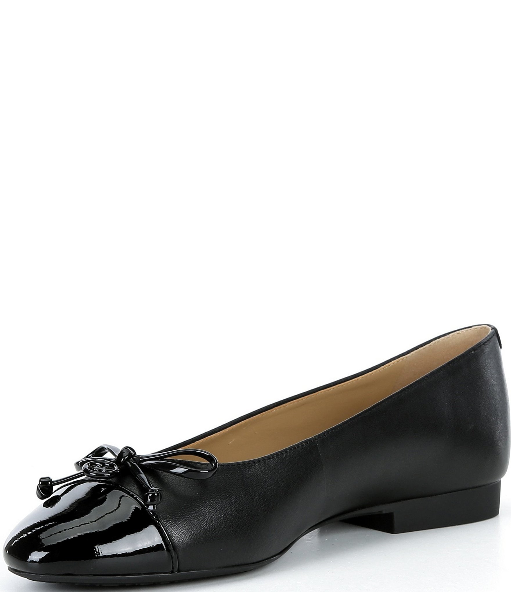 Michael Kors Piper Flex Leather Ballet Flats