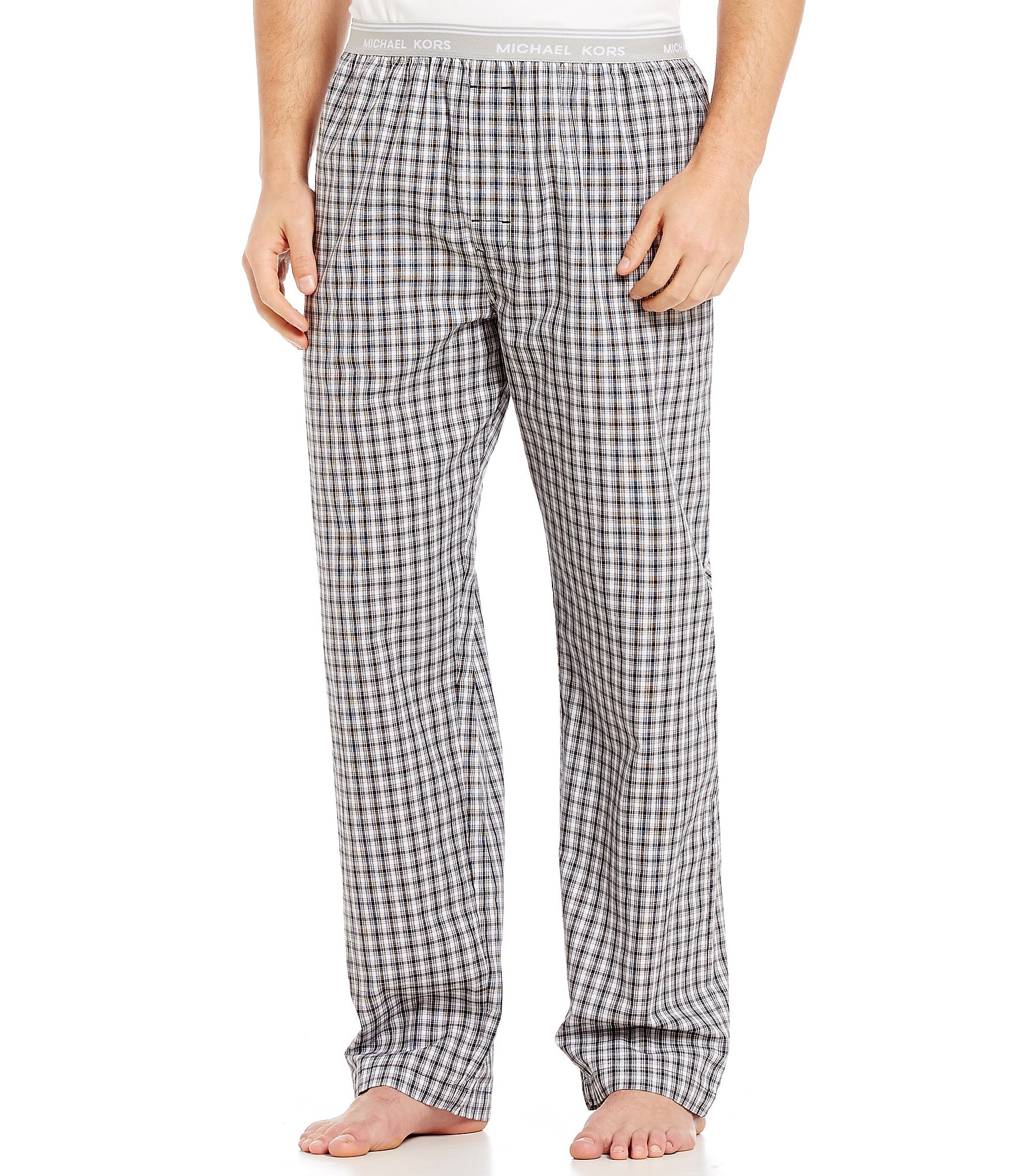 Michael Kors Plaid Woven Pajama Pants | Dillards