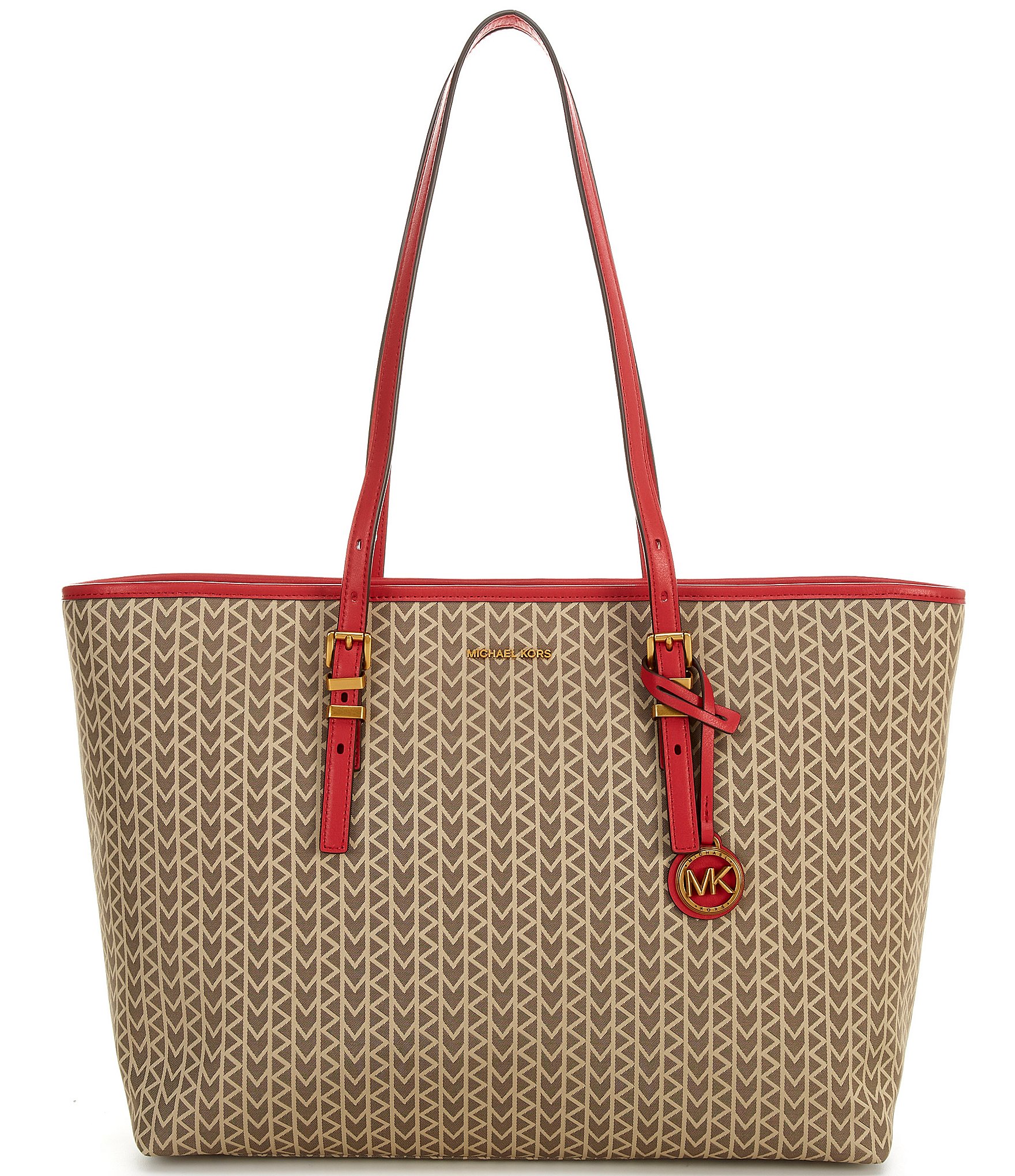 トートバッグ Michael By Michael Kors Canvas Large Quinn Shopping Bag Quinn Large MK2000 Logo Jacquard Tote Bag | Michael Kors [US]