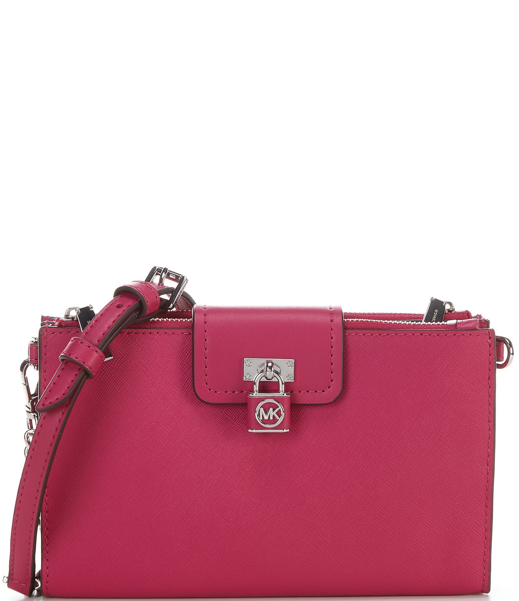 Leather crossbody bag Michael Kors Pink in Leather - 26073757