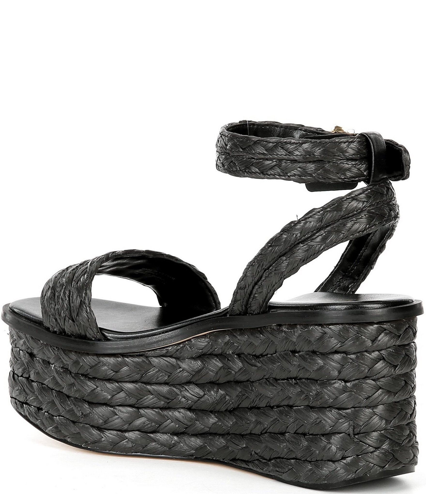 Michael Kors Sandra Husk Ankle Wrap High Platform Sandals