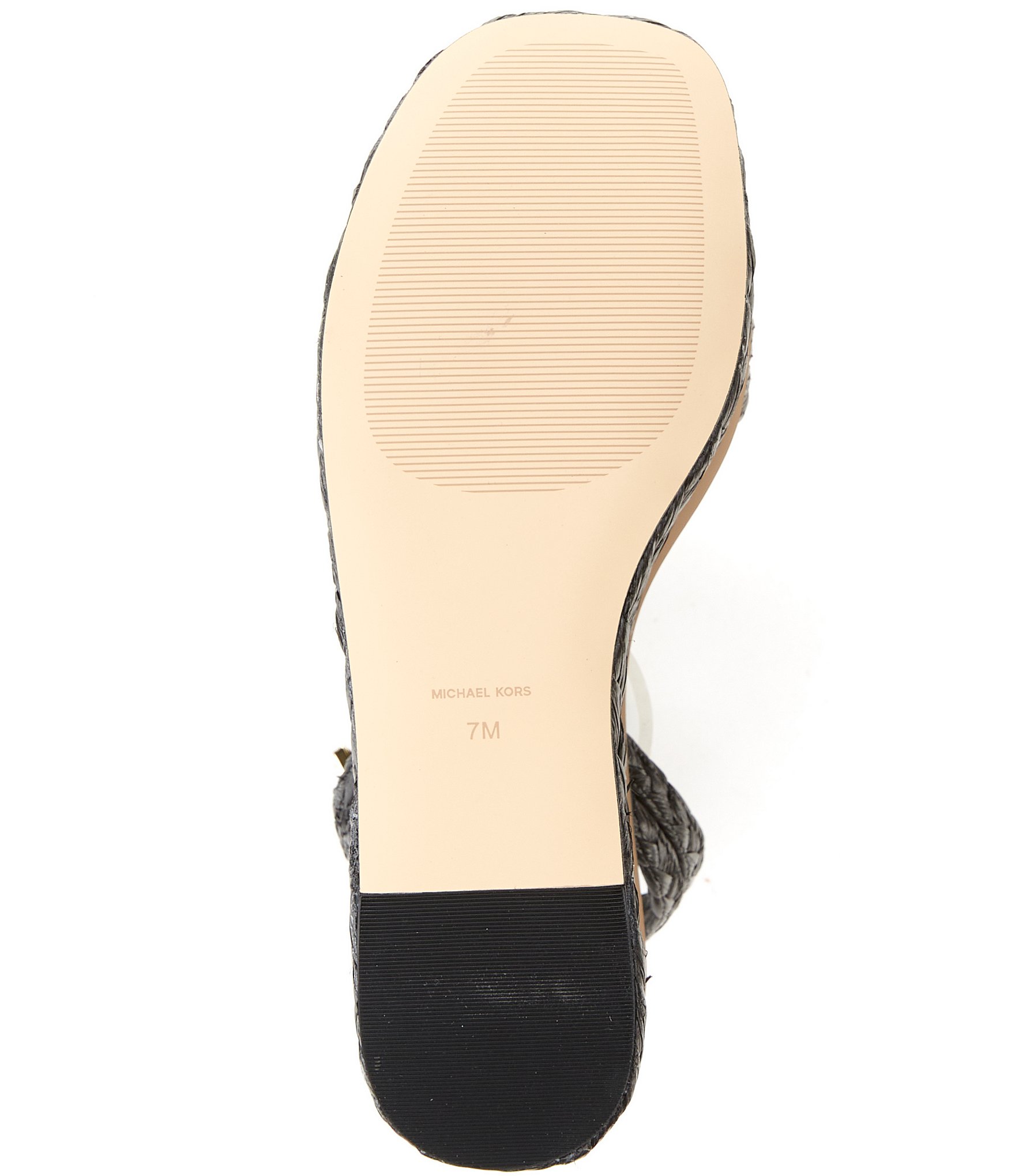 Michael Kors Sandra Husk Ankle Wrap High Platform Sandals