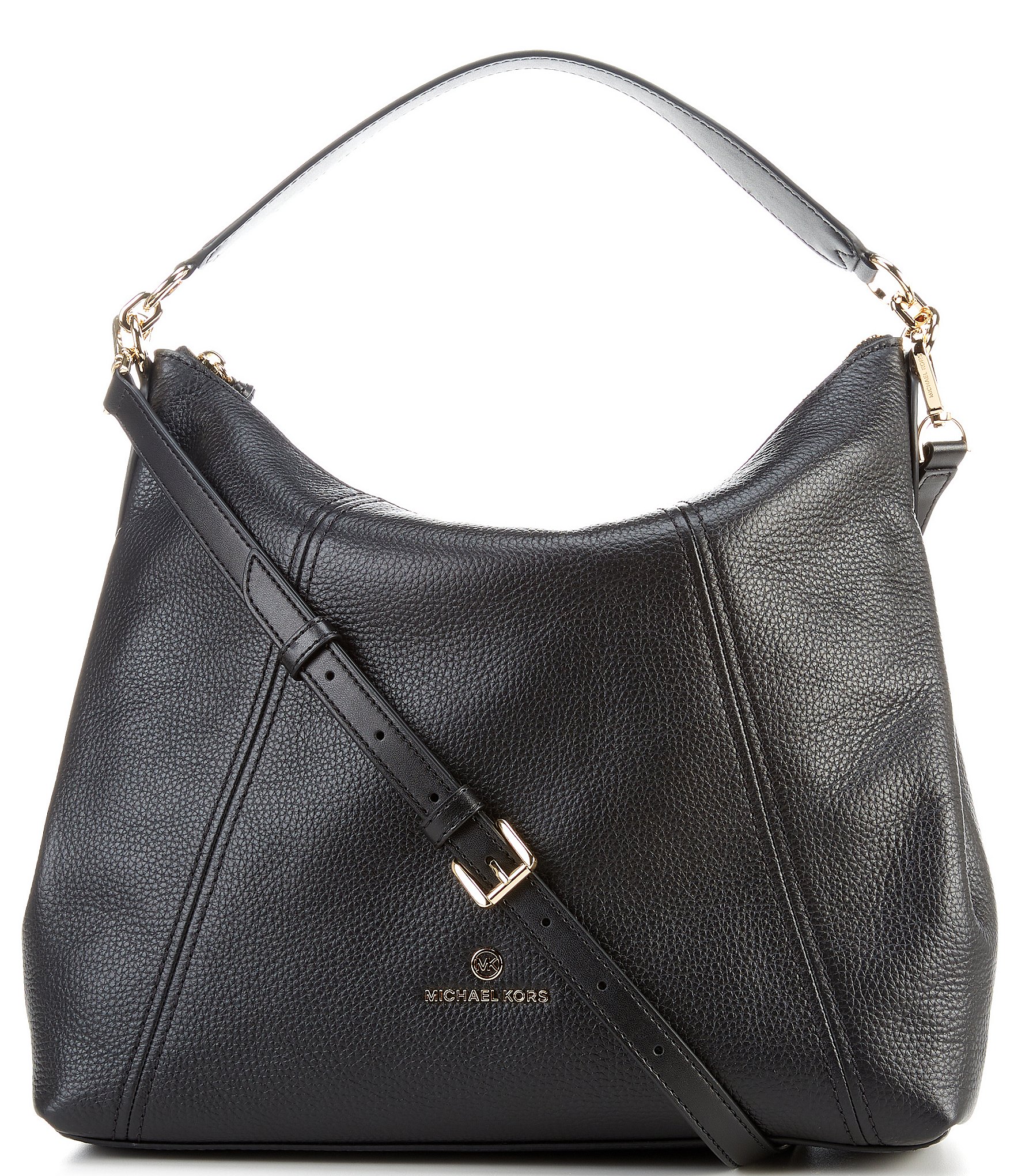 Michael Kors Womens Jet Set Crossbody Leather Bag Black Large Handbags  Amazoncom
