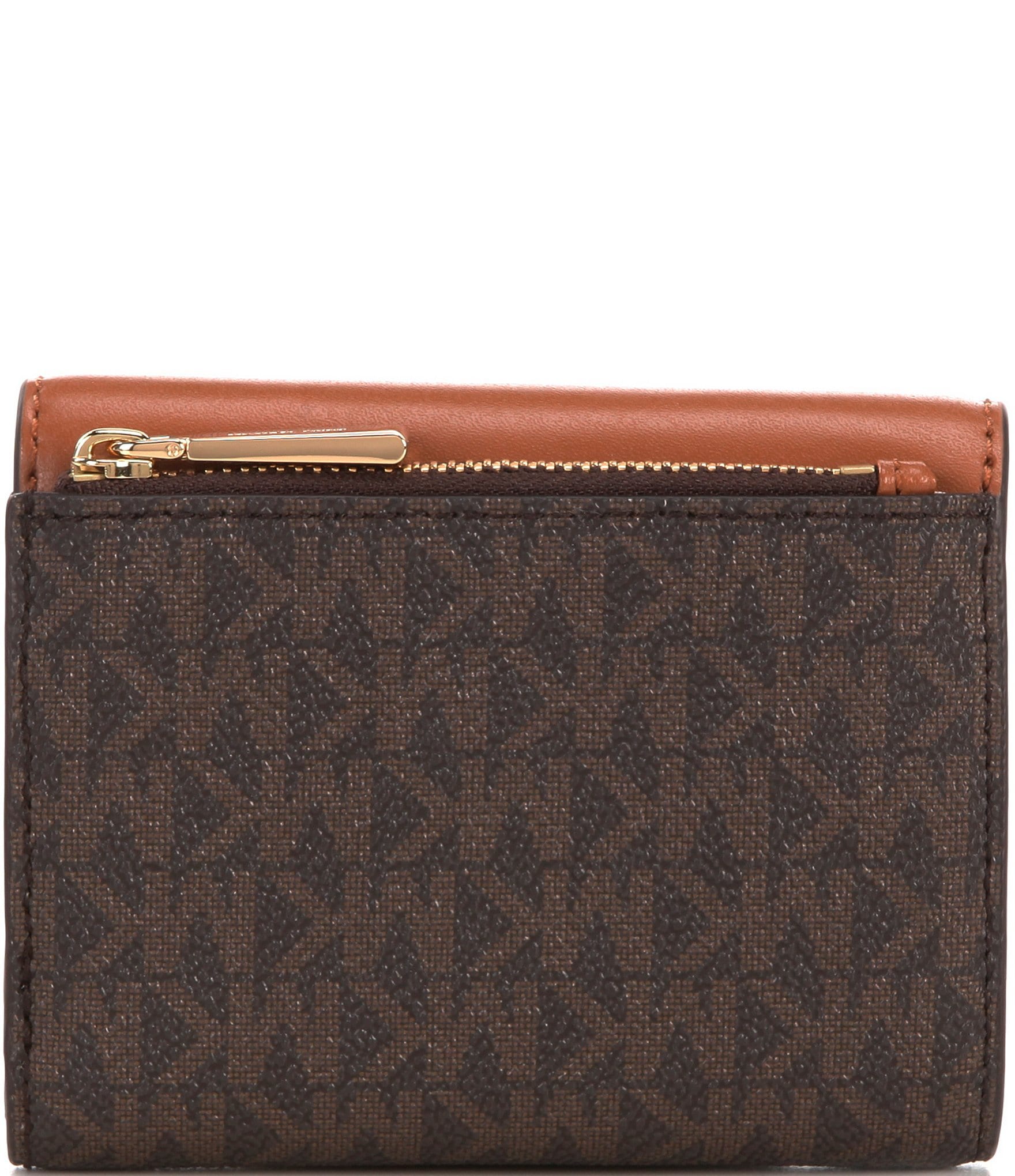 Michael Kors Signature Logo Carmen Medium Envelope Tri-Fold Wallet