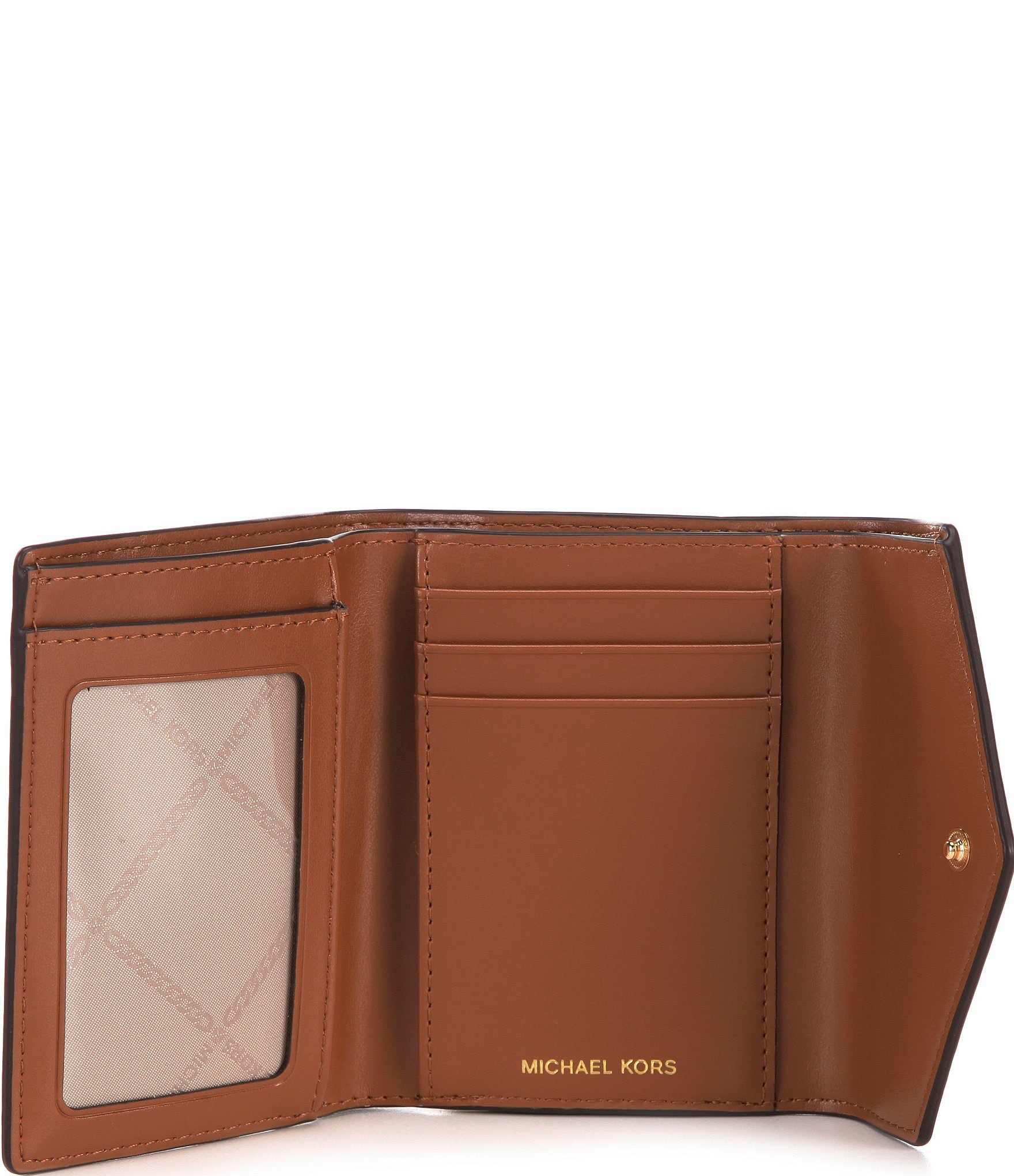 Michael Kors Signature Logo Carmen Medium Envelope Tri-Fold Wallet