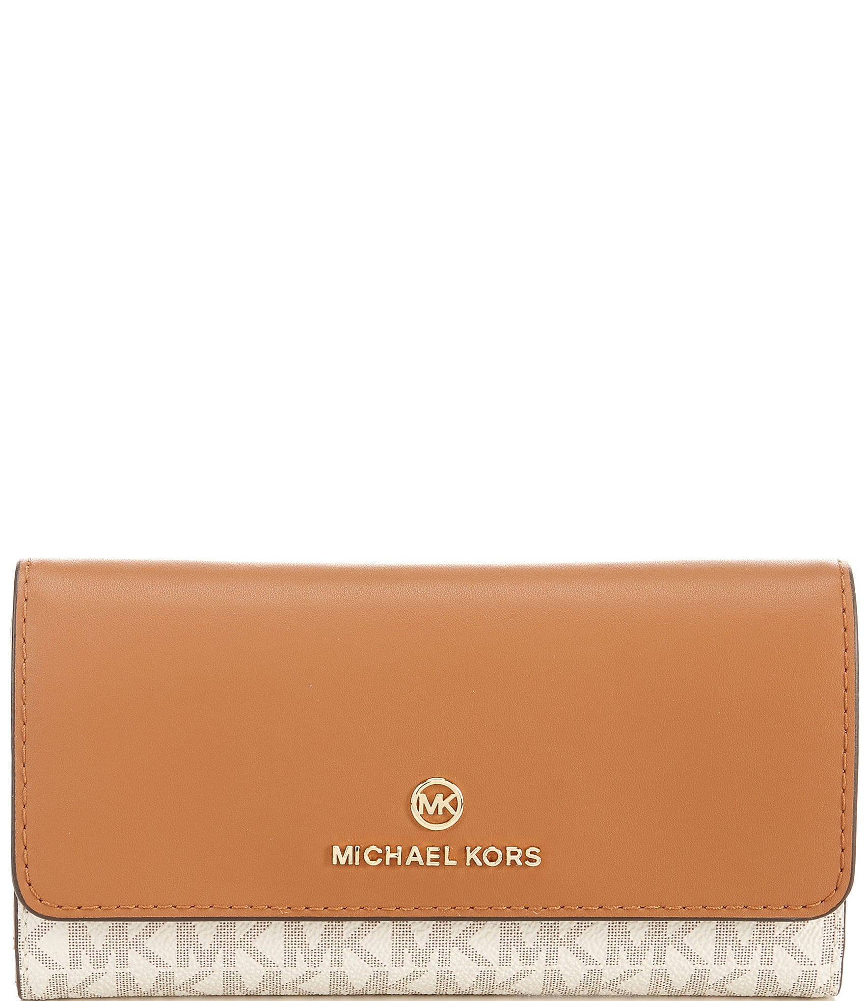 Michael Kors Signature Logo Jet Set Charm Large Trifold Wallet