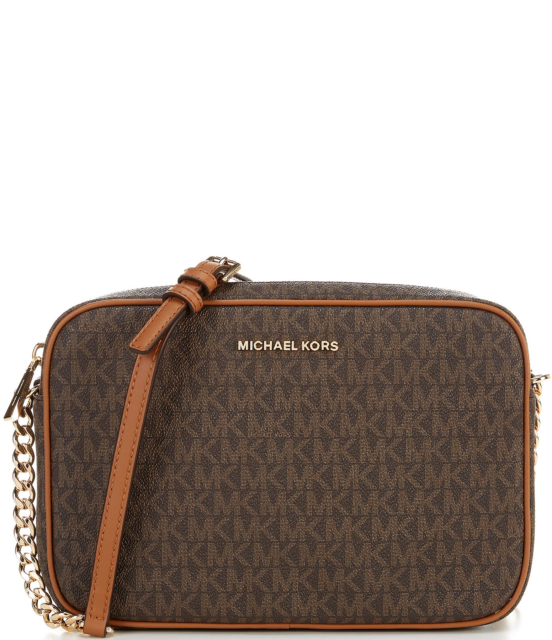 MICHAEL Michael Kors Double Zip Crossbody (vanilla) Cross Body Handbags |  Lyst