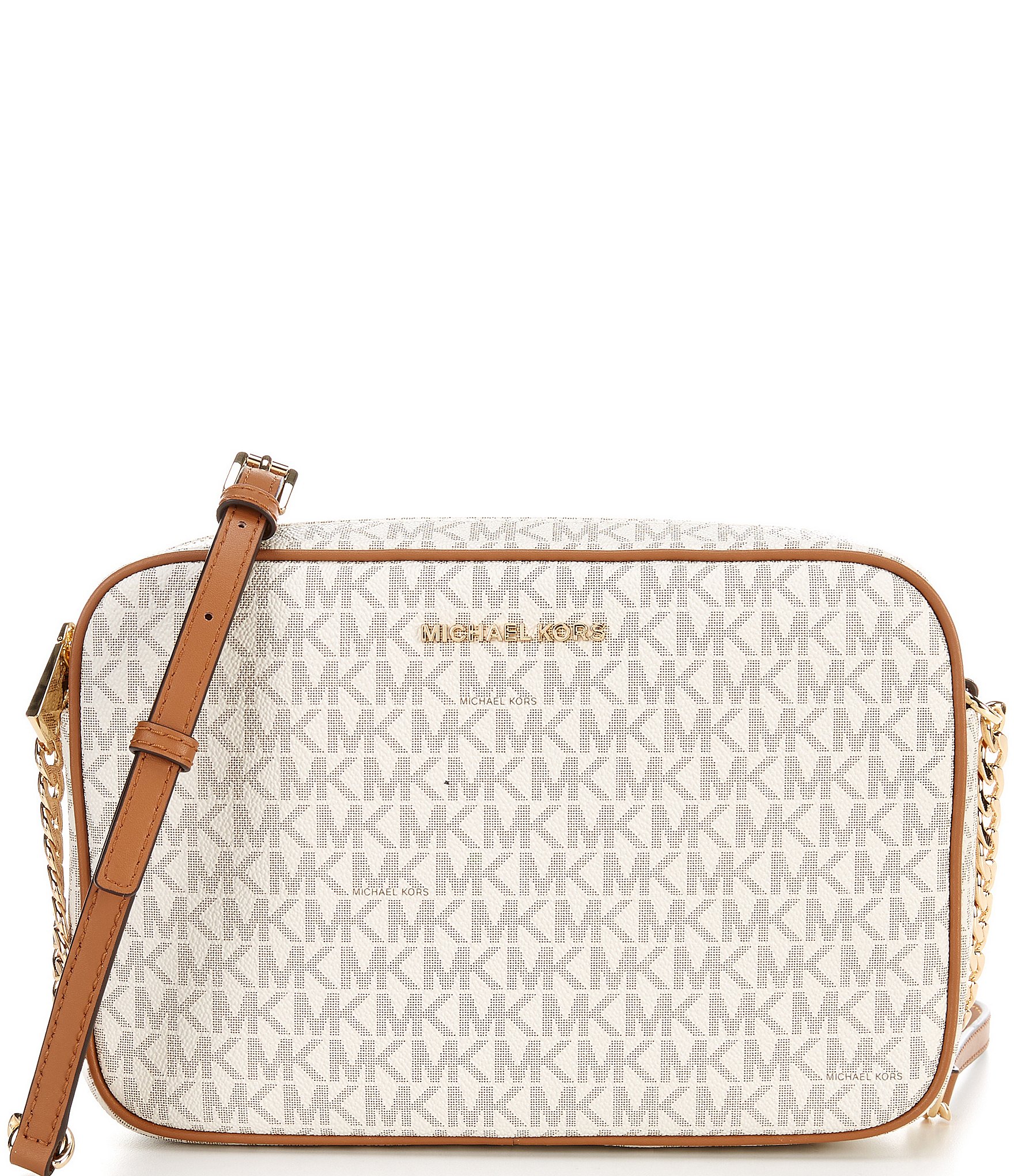 Top 76+ imagen michael kors signature jet set crossbody - Thptnganamst ...