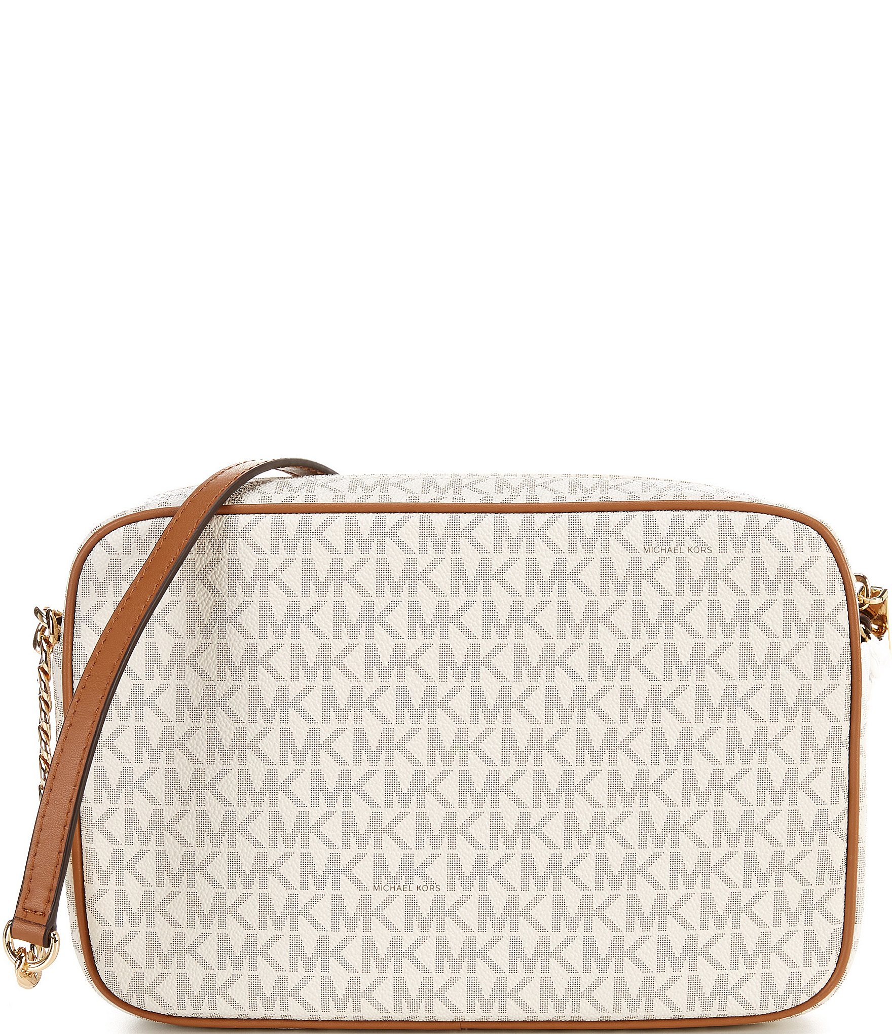 Michael Kors Signature Logo Jet Set Large East West Crossbody Bag