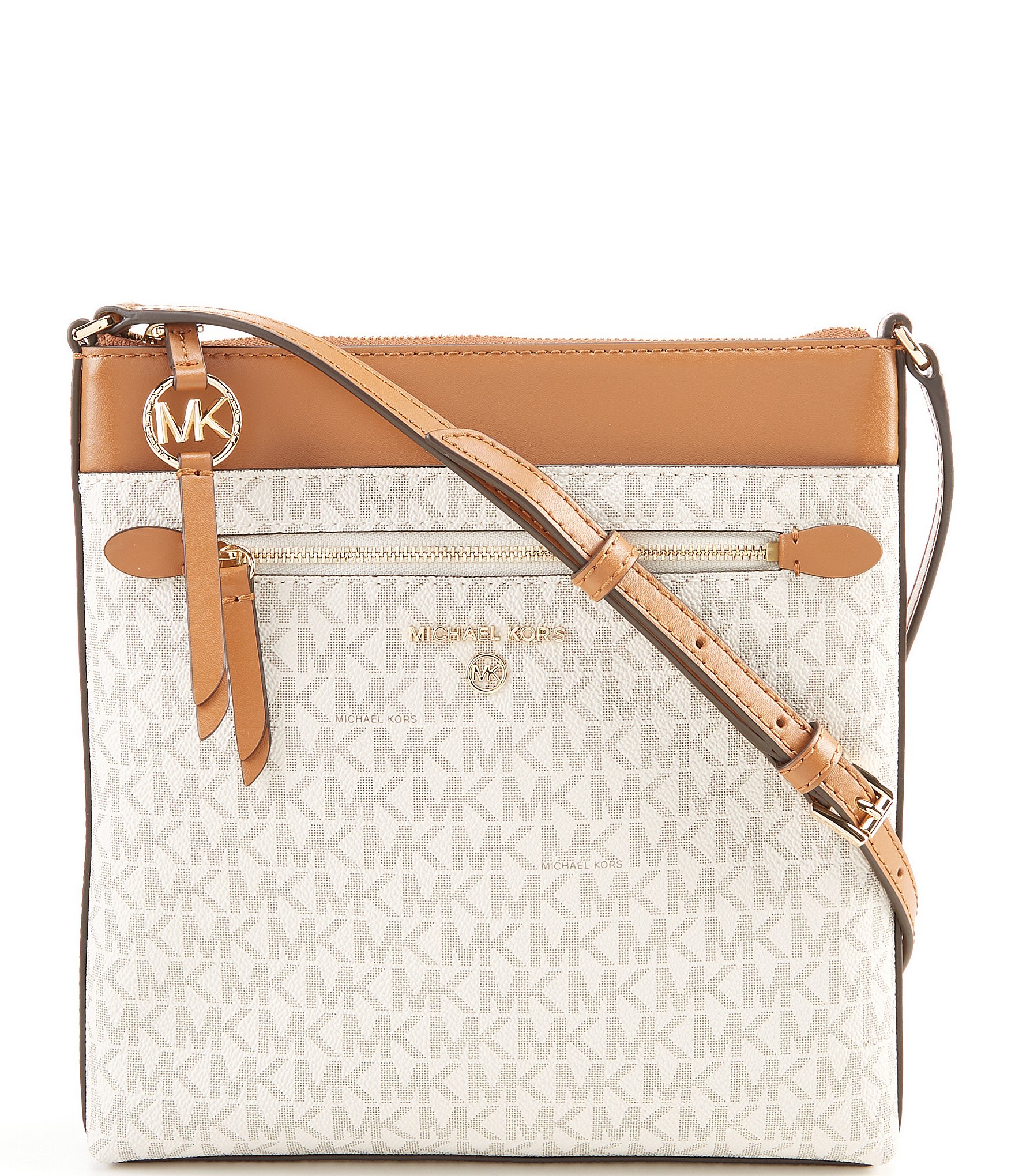 Michael Kors Jet Set Charm Small Phone Crossbody Brown/Acorn One Size:  Handbags