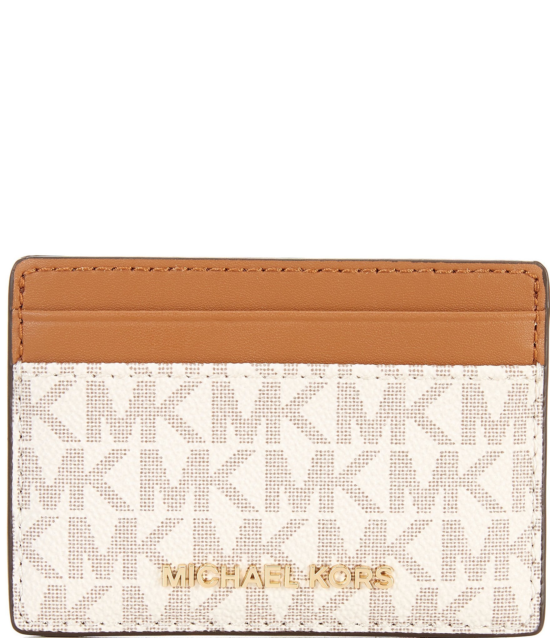 Michael Kors Signature Logo Jet Set Card Holder