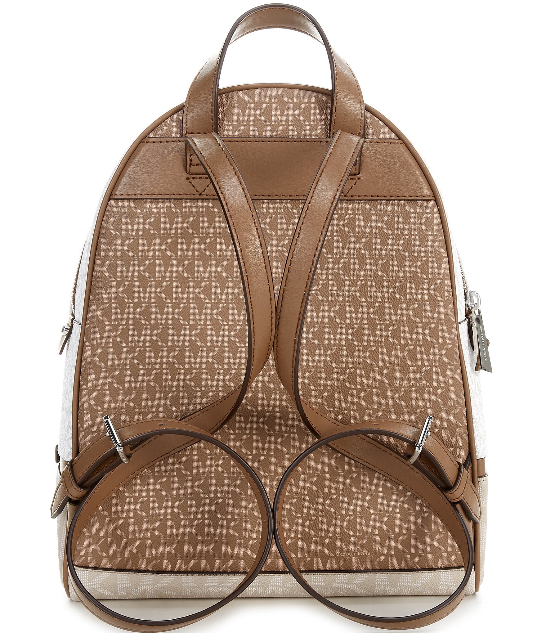 Michael Kors Rhea Signature Logo Zip Medium Tri-Color Backpack | Liberty  Center
