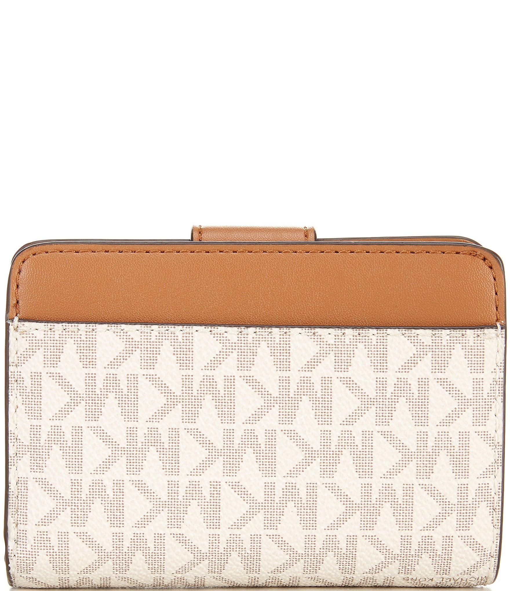 Michael Kors Signature Logo Small Tab Compact Pocket Wallet