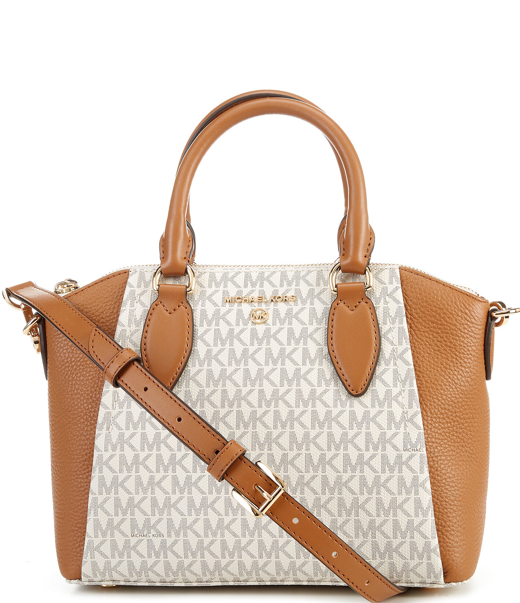 Handbags Leather Michael Kors Tote Blue Brown Bag, For Casual Wear