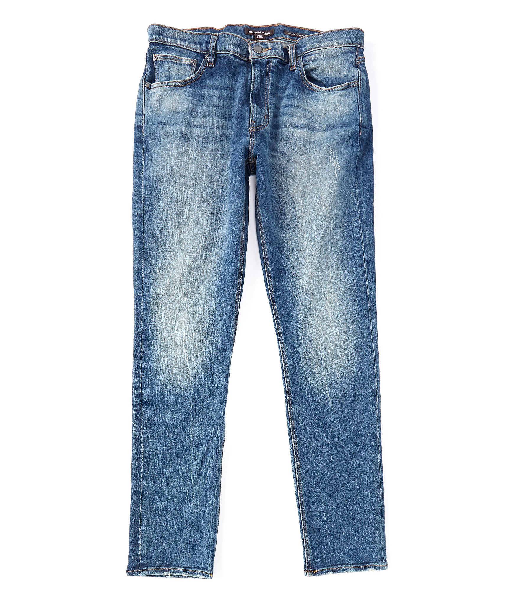 Michael Kors Slim-Fit Parker Indigo Stretch Denim Jeans | Dillard's