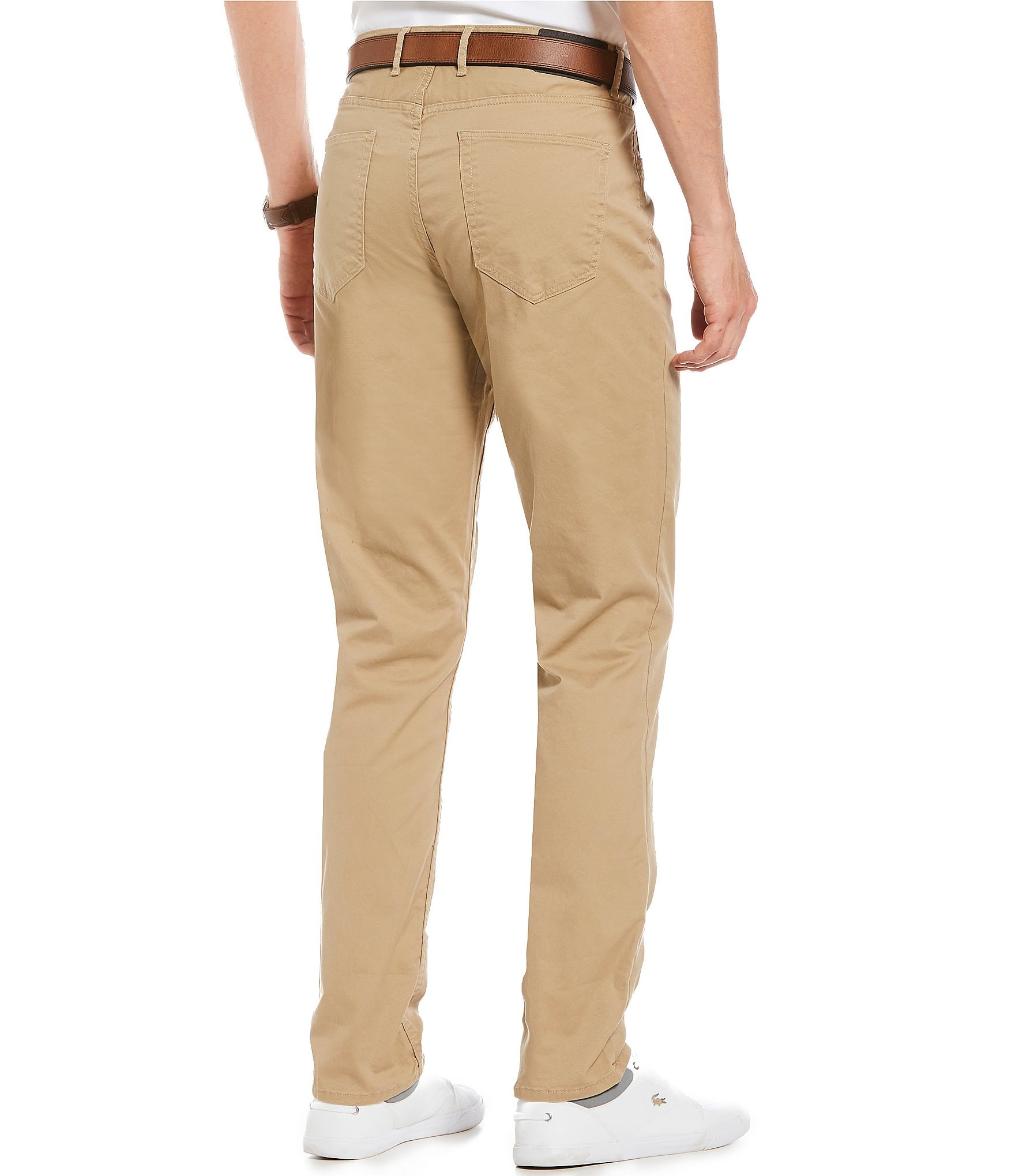 Michael Kors Slim-Fit Parker Stretch Flat Front Twill Pants