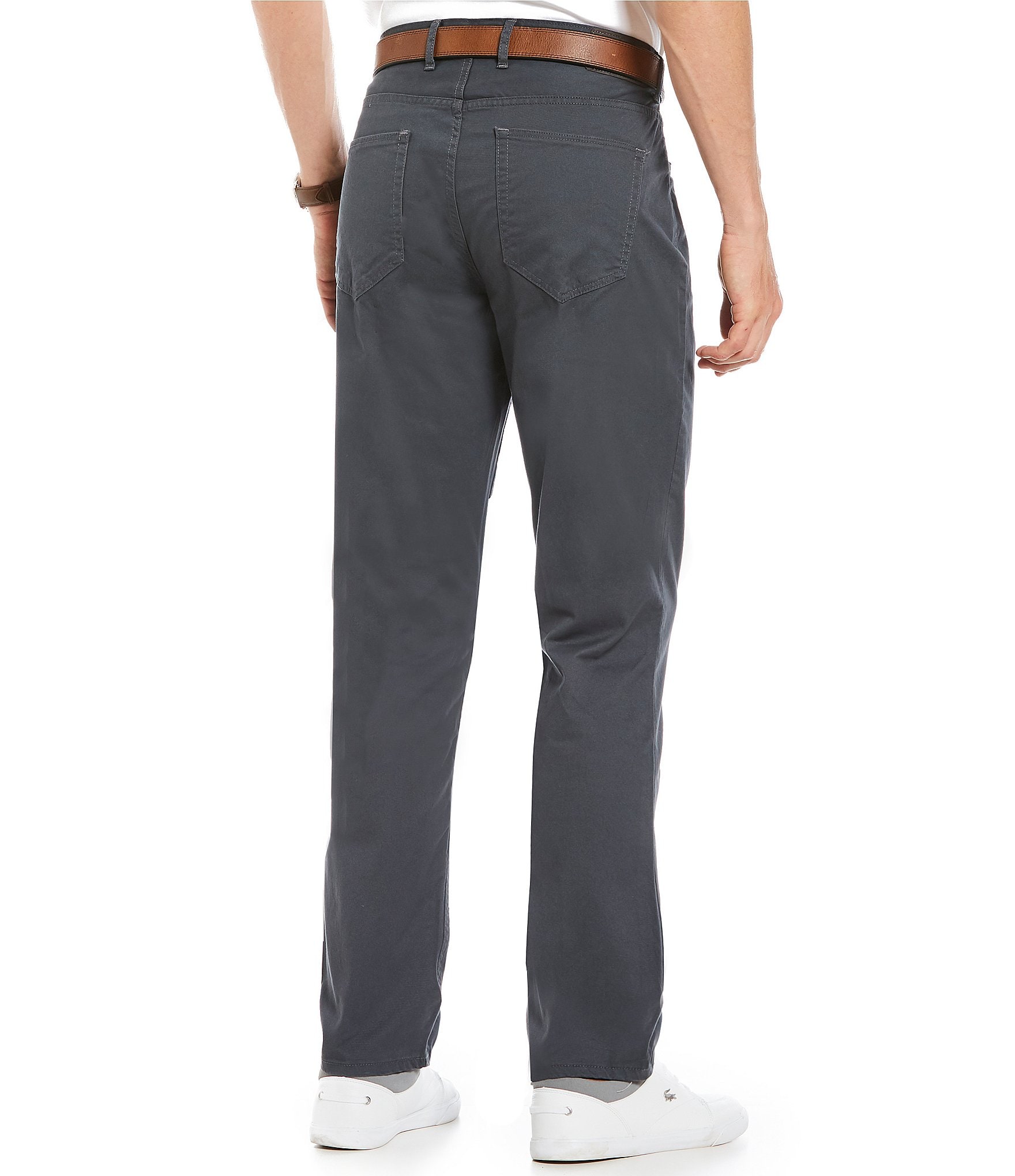 Michael Kors Slim-Fit Parker Stretch Flat Front Twill Pants