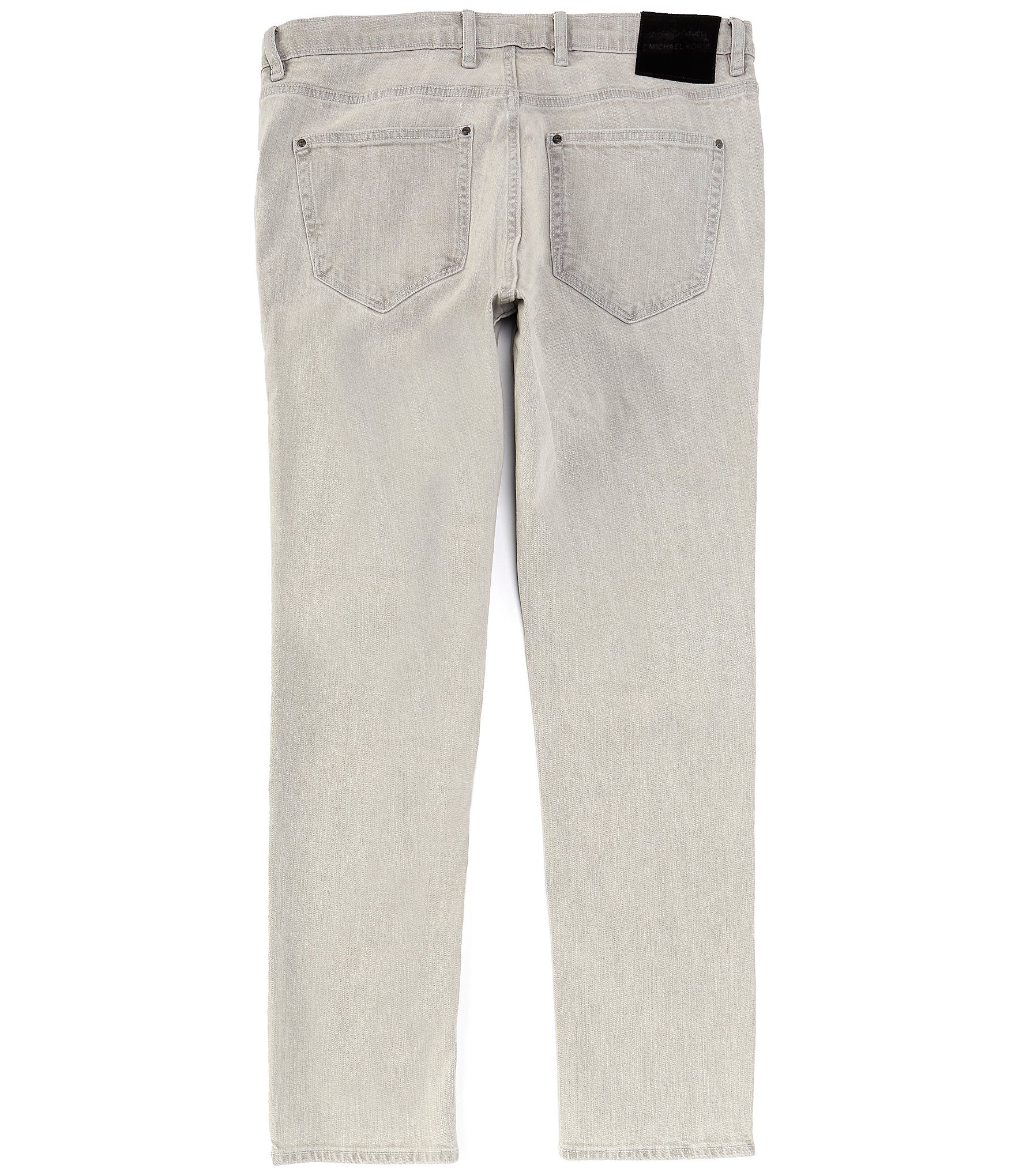 Michael Kors Slim-Fit Stretch Grey Wash Parker Jeans