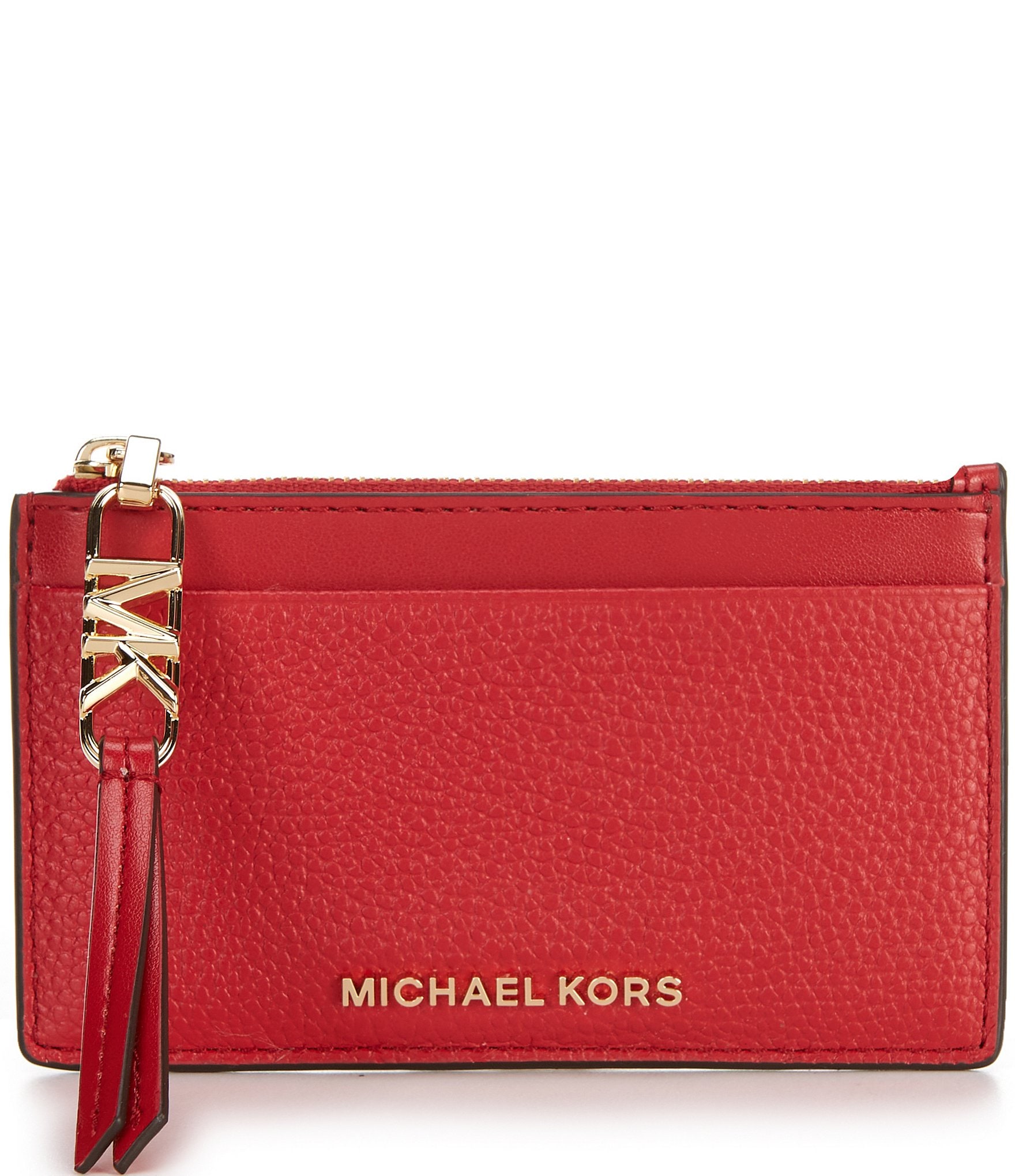 Michael Kors Trisha - Large Pebbled Leather Shoulder Bag in Bright Red Purse  - Michael Kors bag - | Fash Brands