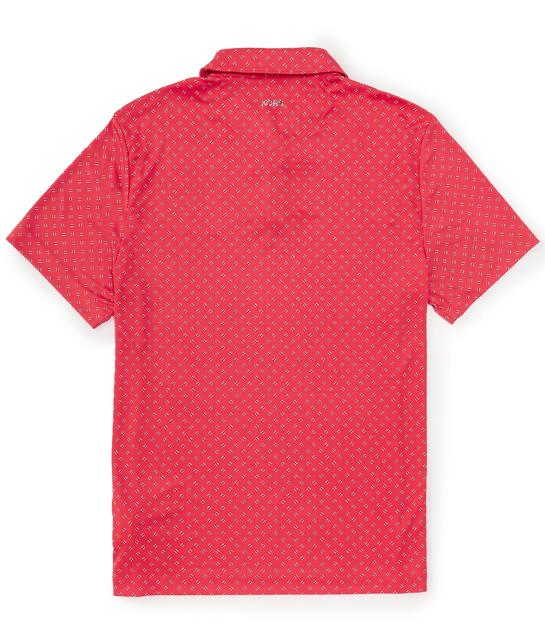 Michael Kors Tech Printed Short Sleeve Polo Shirt