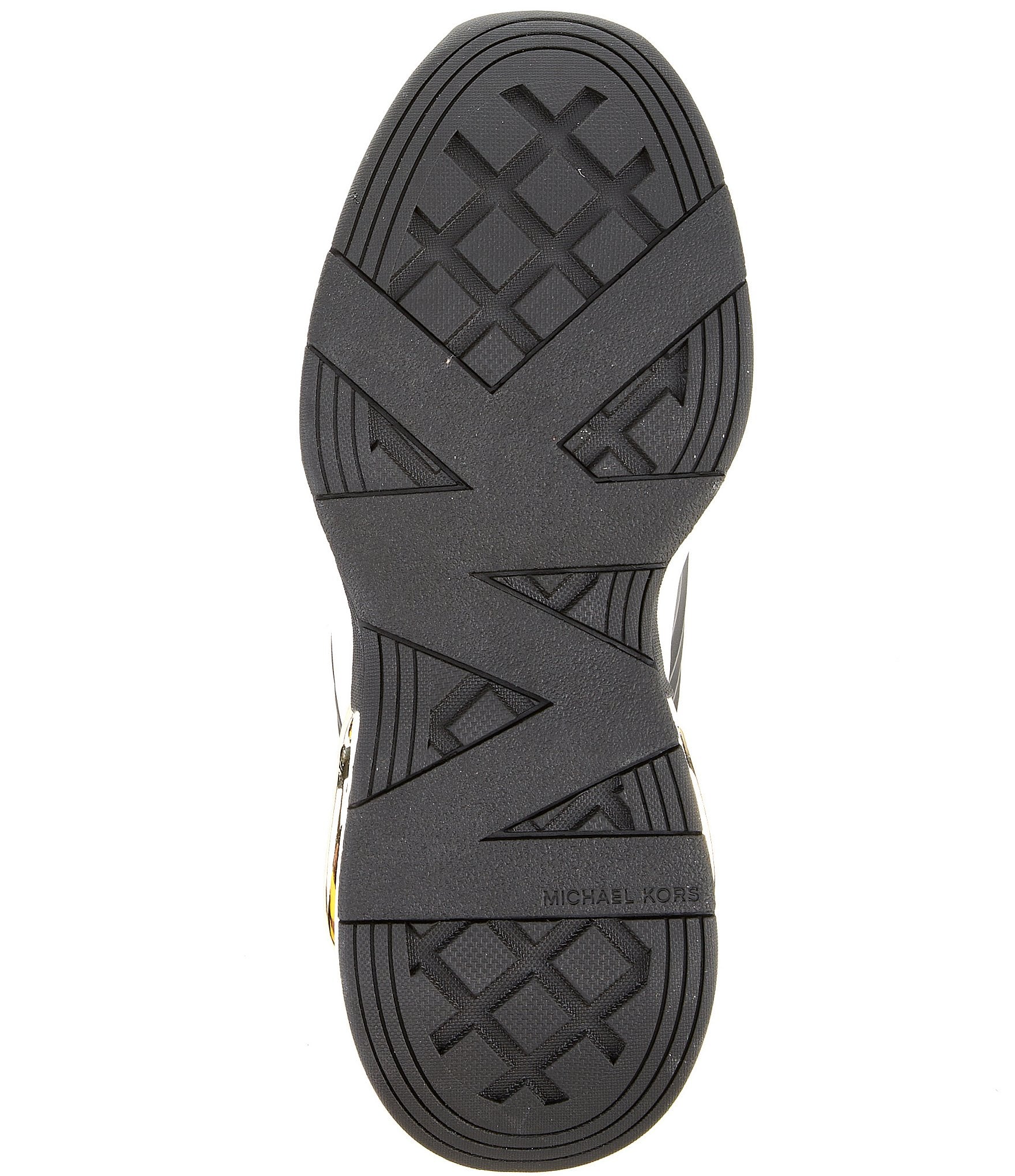 Michael Kors Toni Leather and Mesh Slip On Open Chain Wedge Sneakers