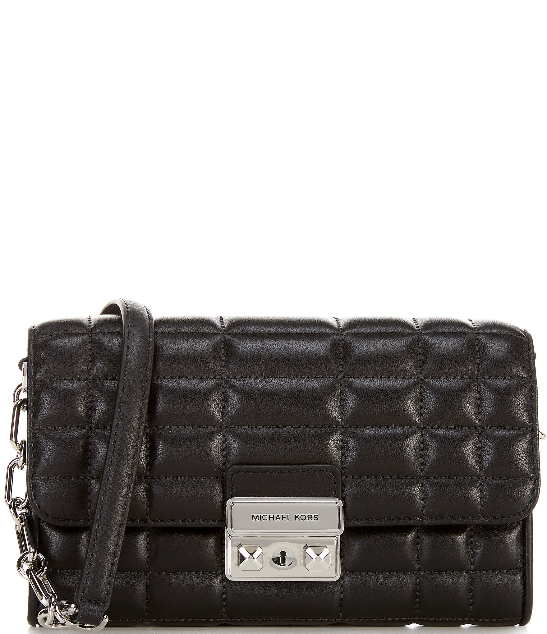 Michael Kors Tribeca Large Leather Convertible Crossbody Bag