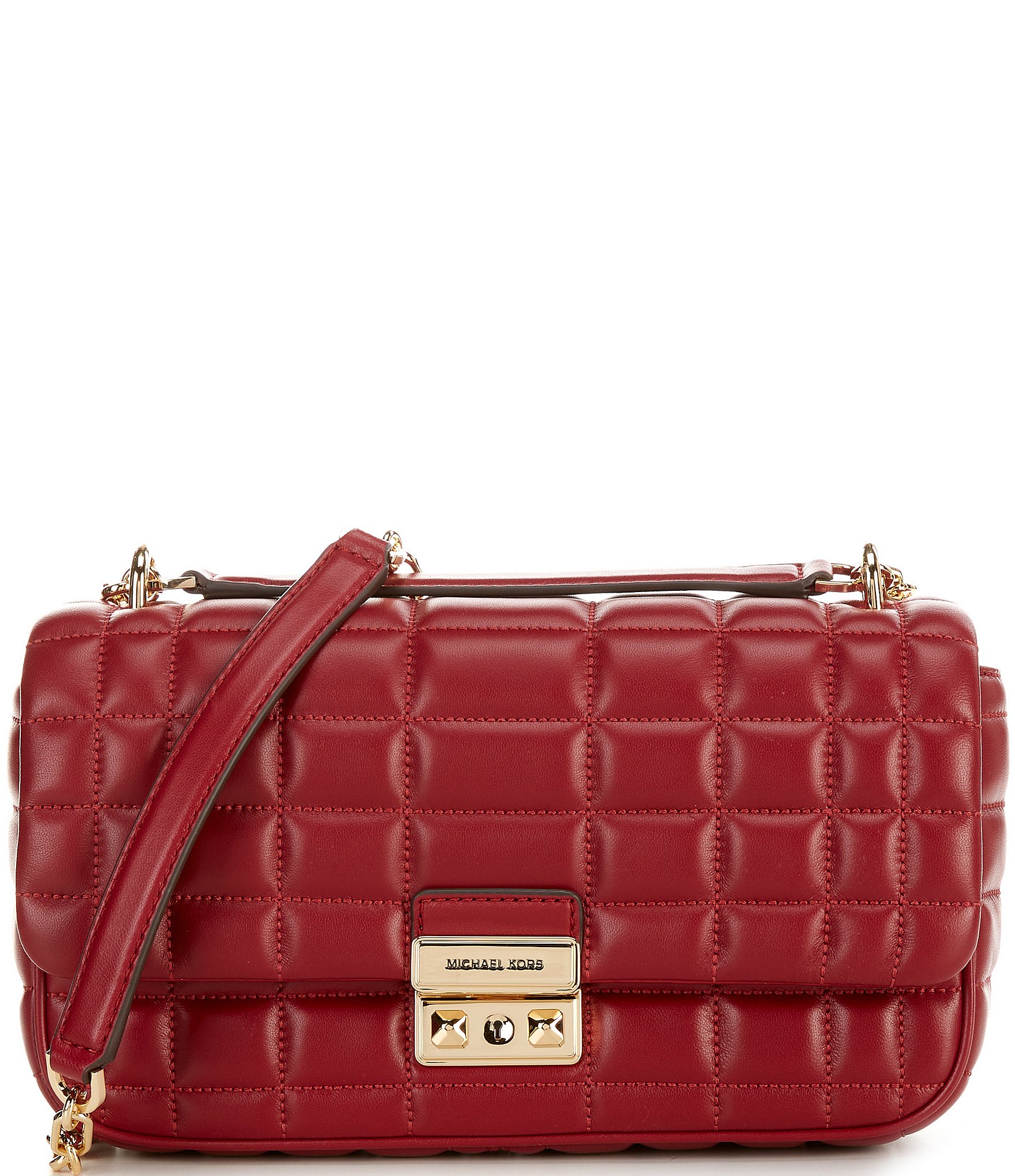 Michael Kors leather shoulder offers bag