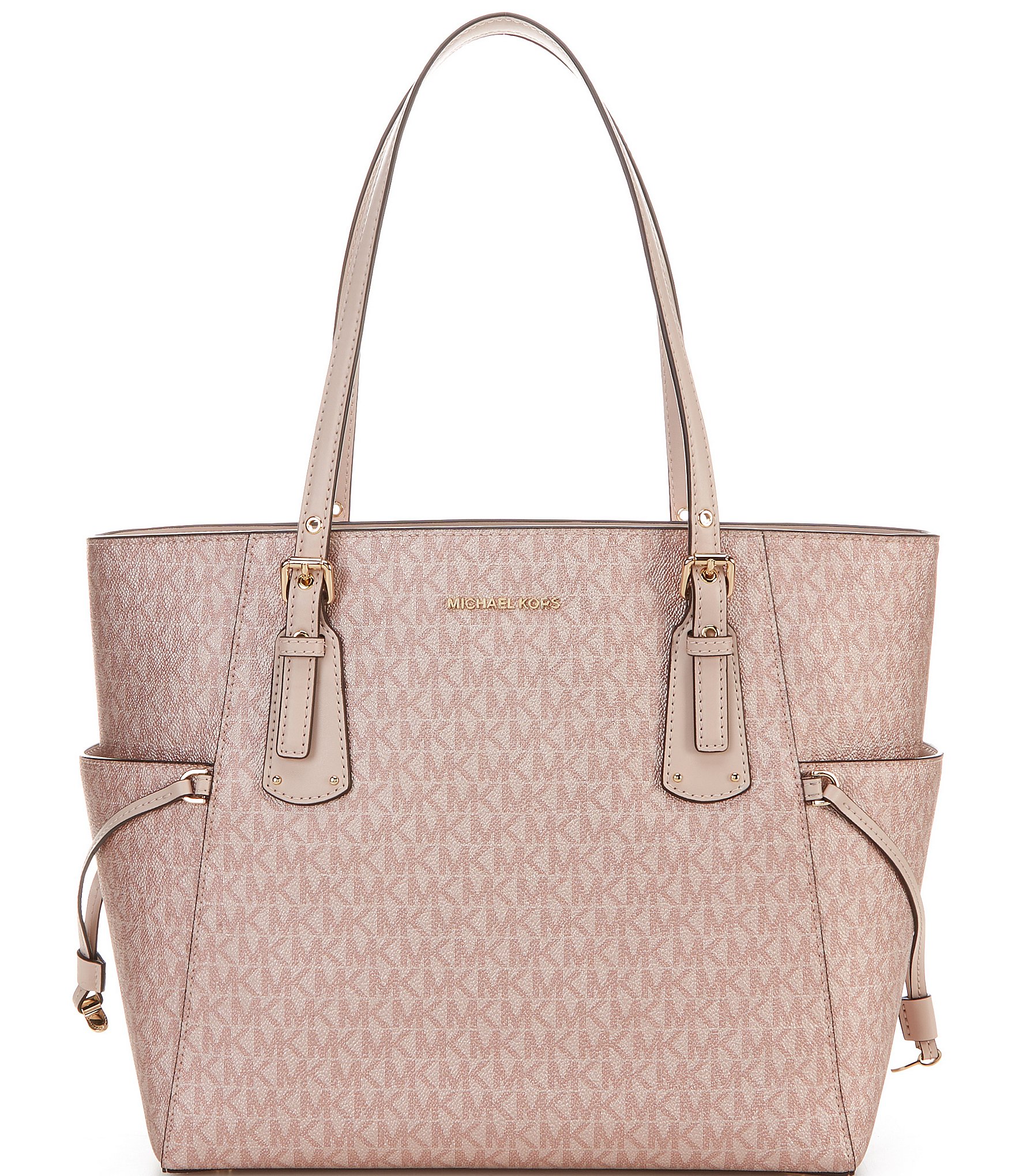Michael Kors Michael Logo Voyager East West Large Tote in Natural