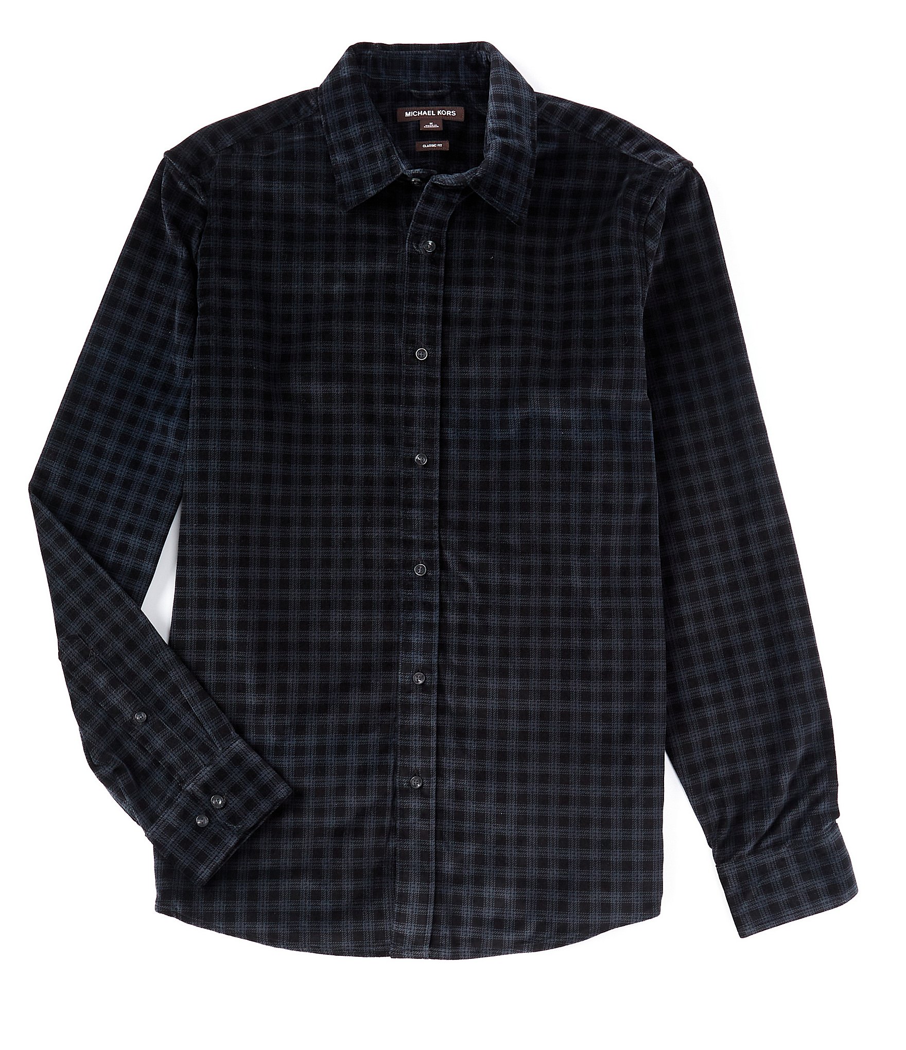 Michael Kors Warwick Check Long-Sleeve Woven Shirt | Dillard's