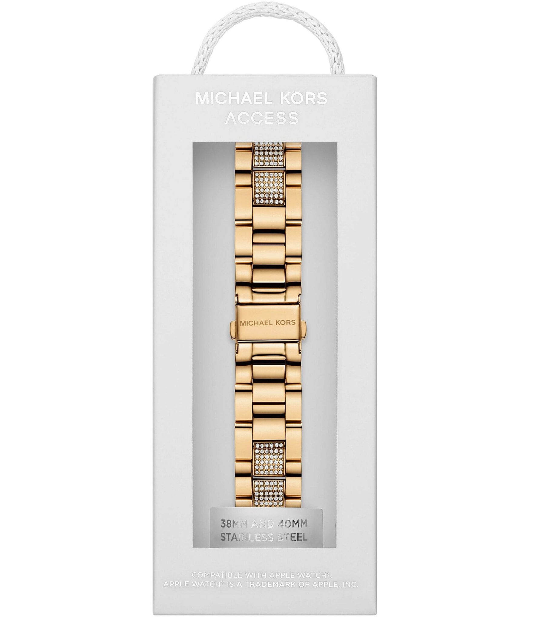 Michael Kors Women's Gold-Tone Stainless Steel Curb Chain 38/40/41mm Apple Watch® Band