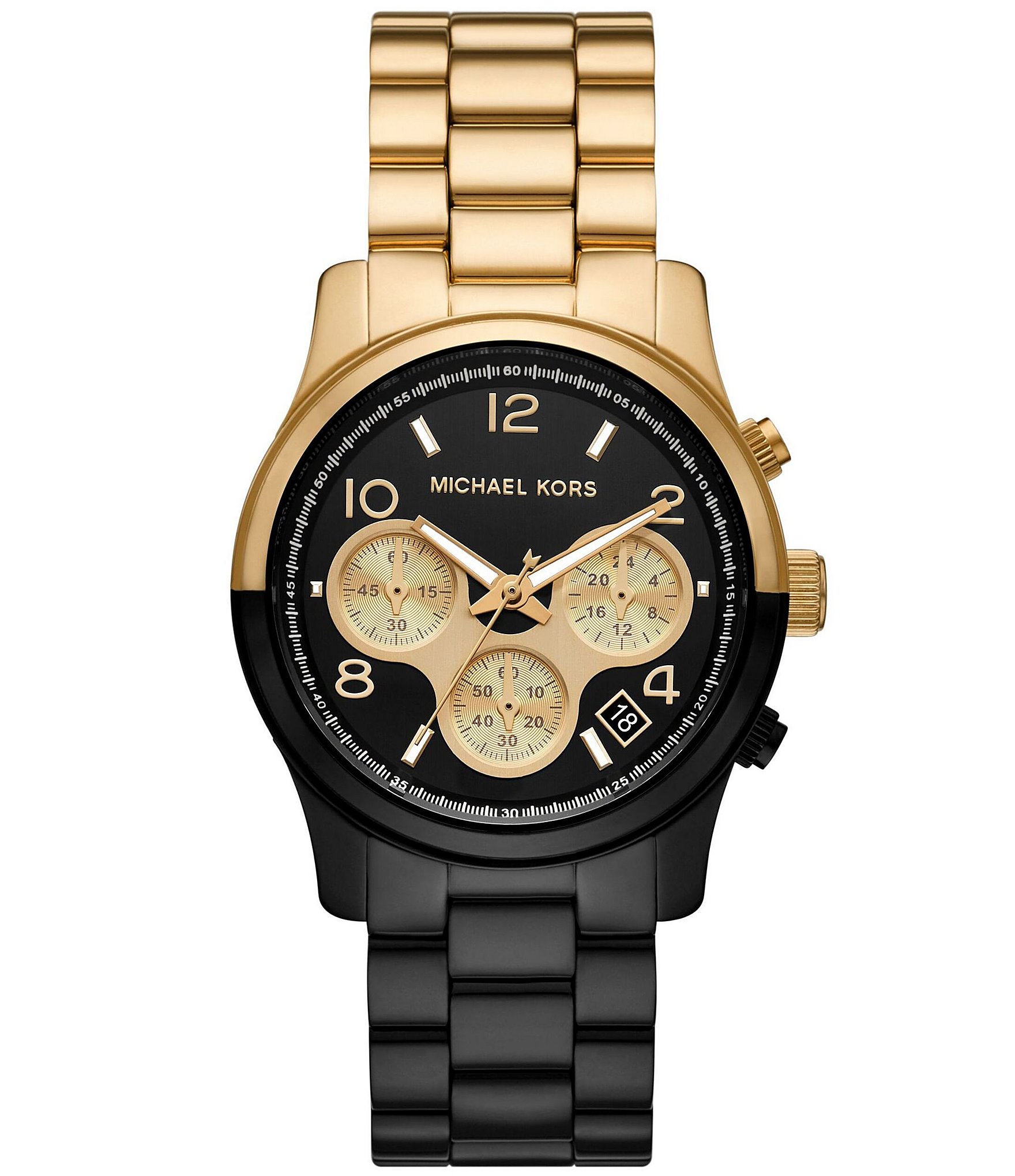 Michael Kors Womens Classic BlackTone Stainless Steel Bracelet Watch   Walmartcom