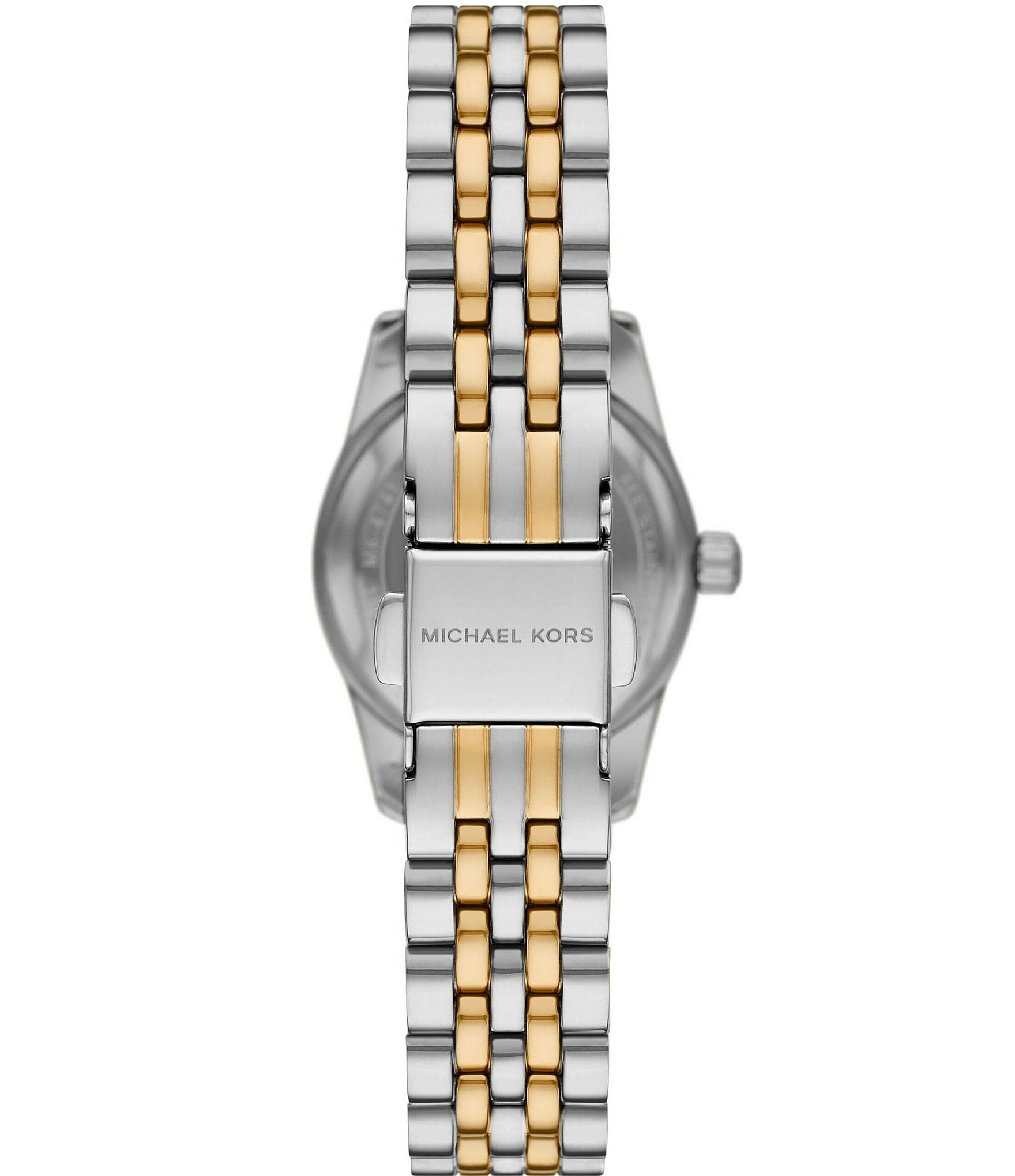 Michael Kors Women's Lexington Three-Hand Two Tone Stainless Steel Bracelet Watch