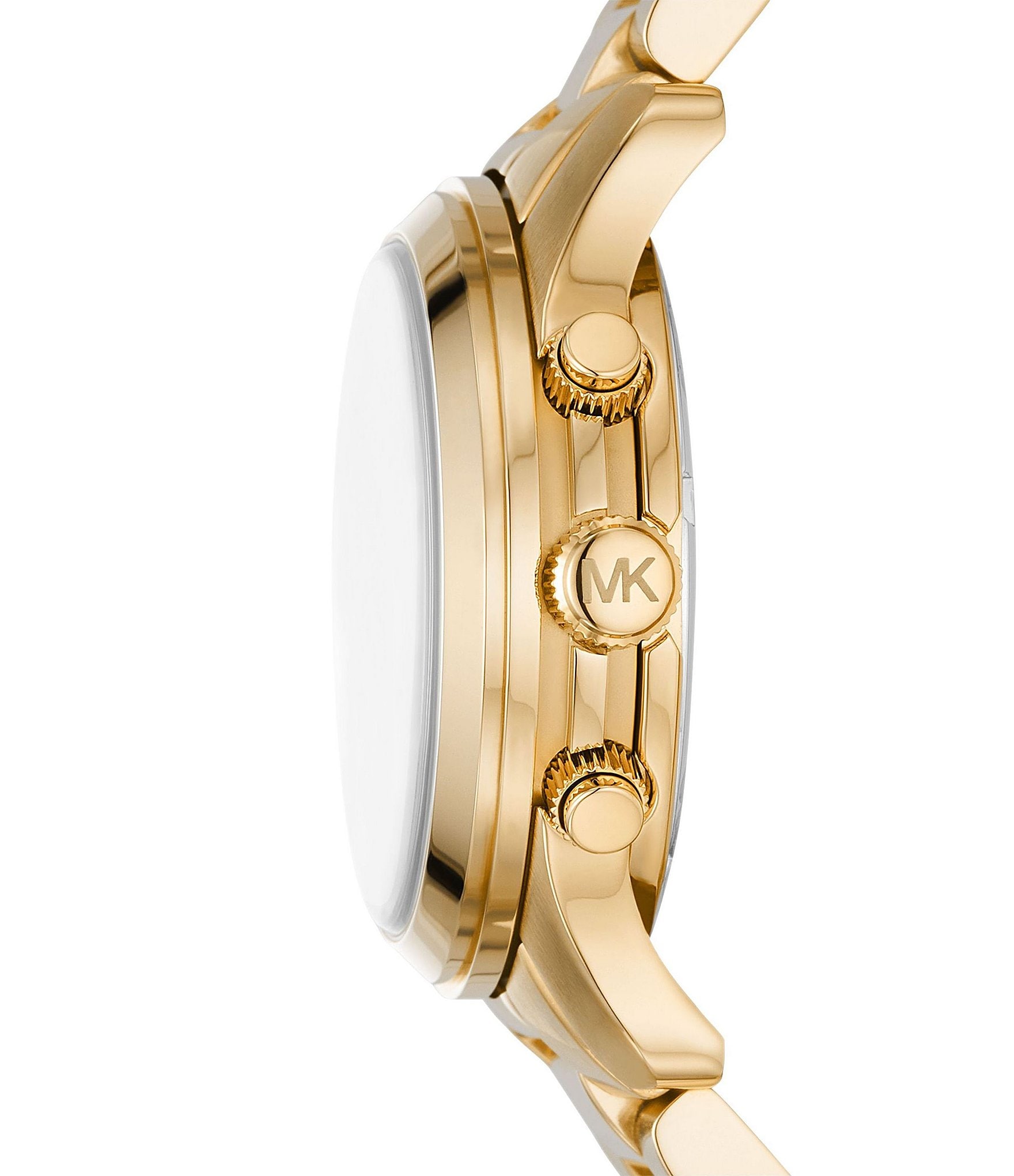 Michael Kors Women's Runway Chronograph Gold-Tone Stainless Steel Bracelet Watch