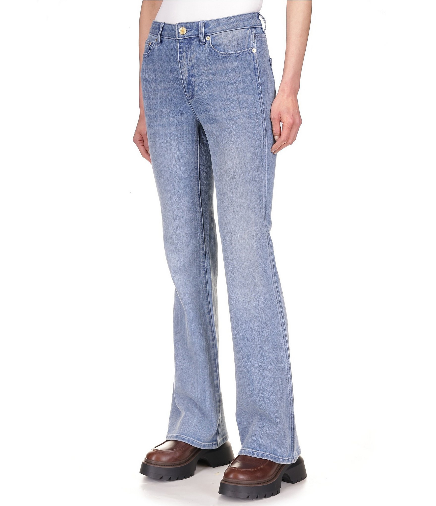 MICHAEL Michael Kors Bowery Flare Leg Stretch Denim Jeans