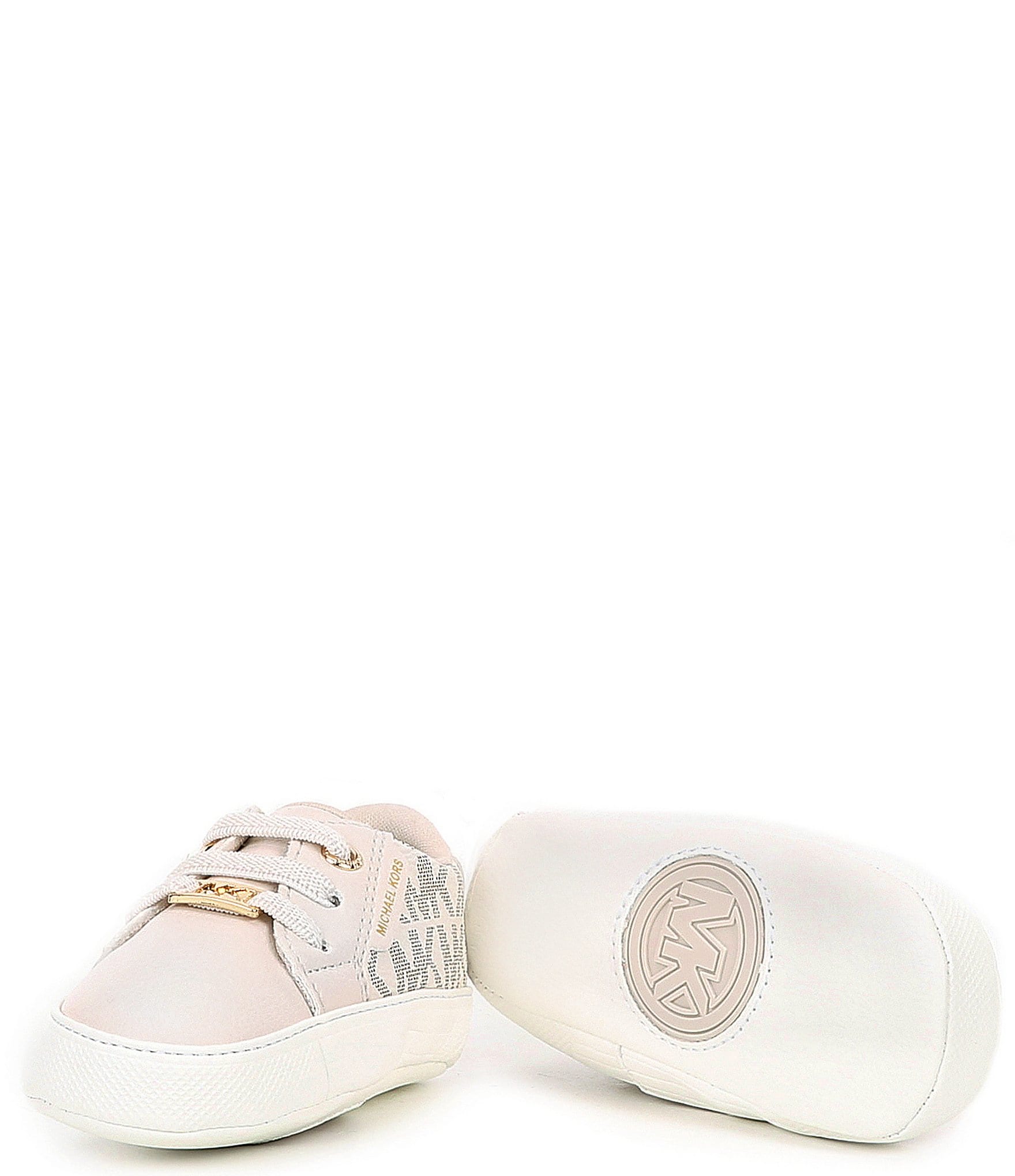 MICHAEL Michael Kors IRVING White  Gold  Fast delivery  Spartoo Europe    Shoes Low top trainers Women 16500 