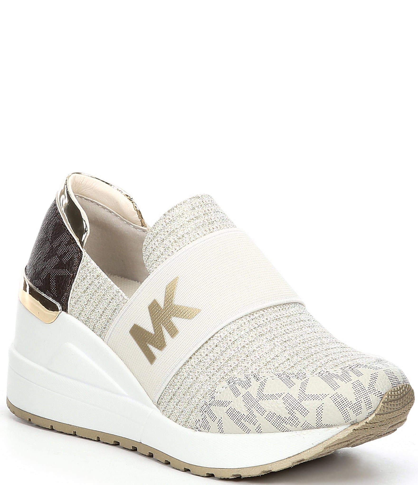 Michael Kors Shoes Trainers Muse Trainer Mk Jacquard Light Cream Multi  Gr39 New  eBay
