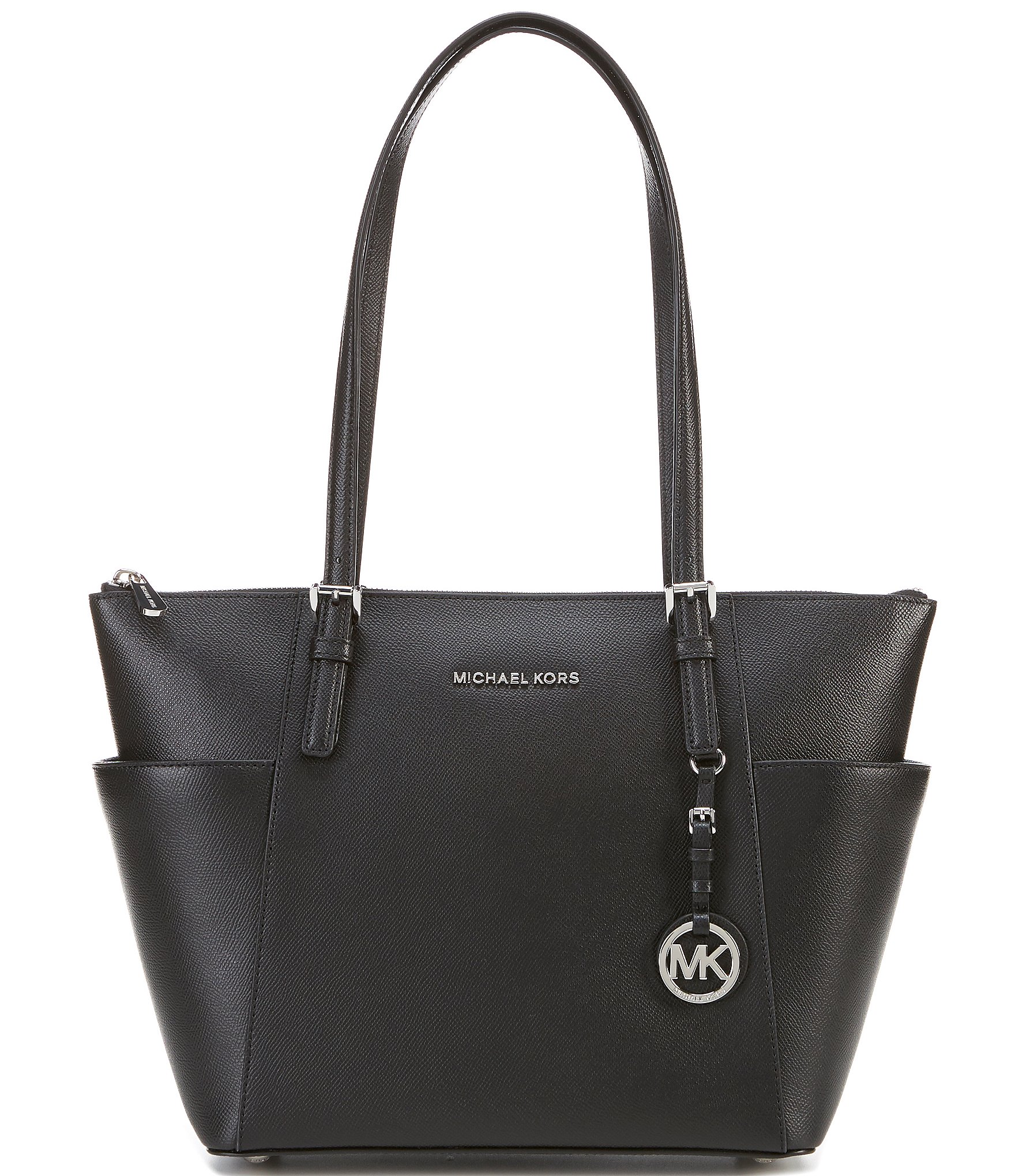 Michael Michael Kors Women's Jet Set Large Top-Zip Leather Tote