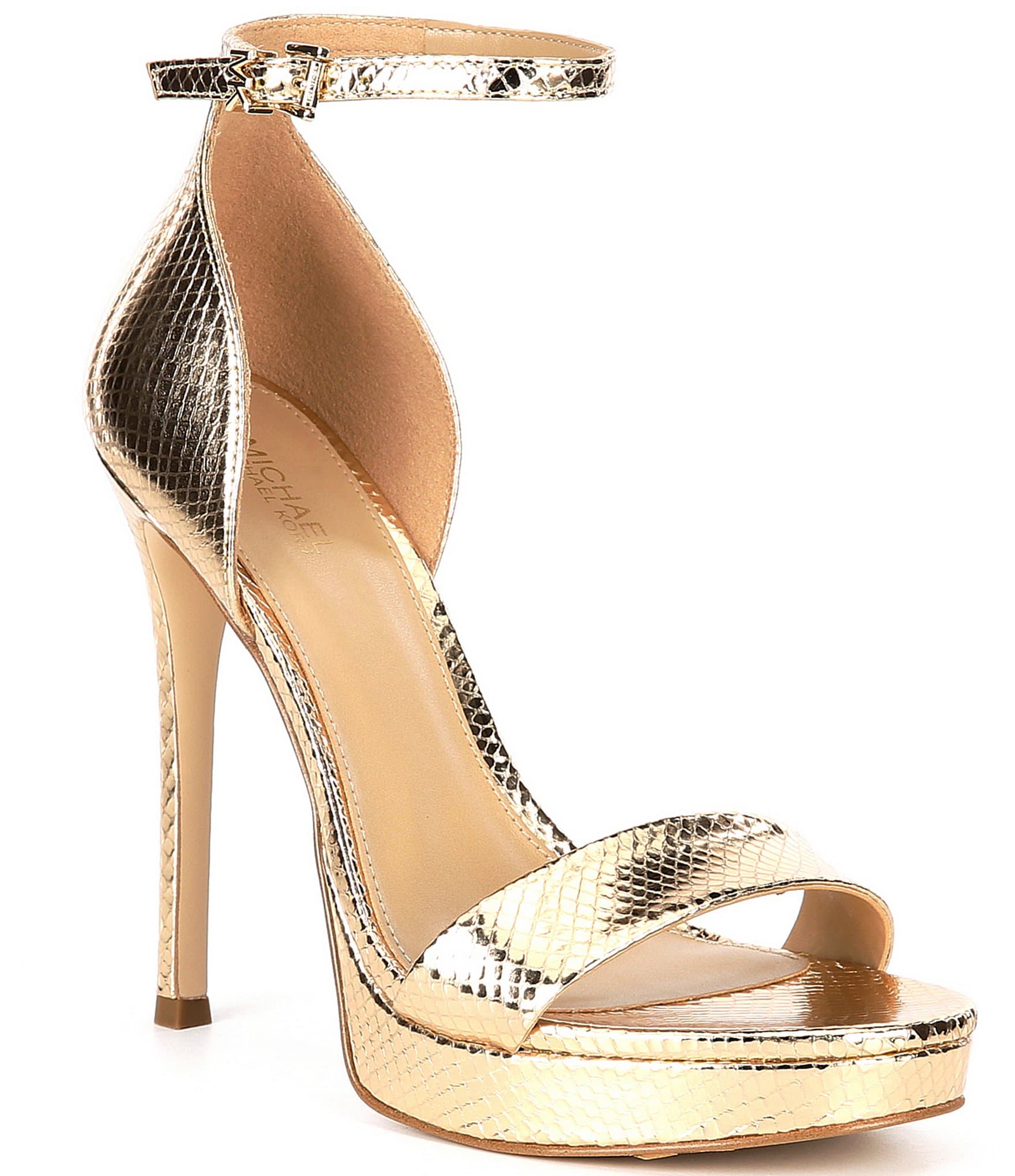 MICHAEL KORS Maxwell Wedge Sandal  Giày Đế Cói Màu Gold  Size 65M   POTATODO SHOP